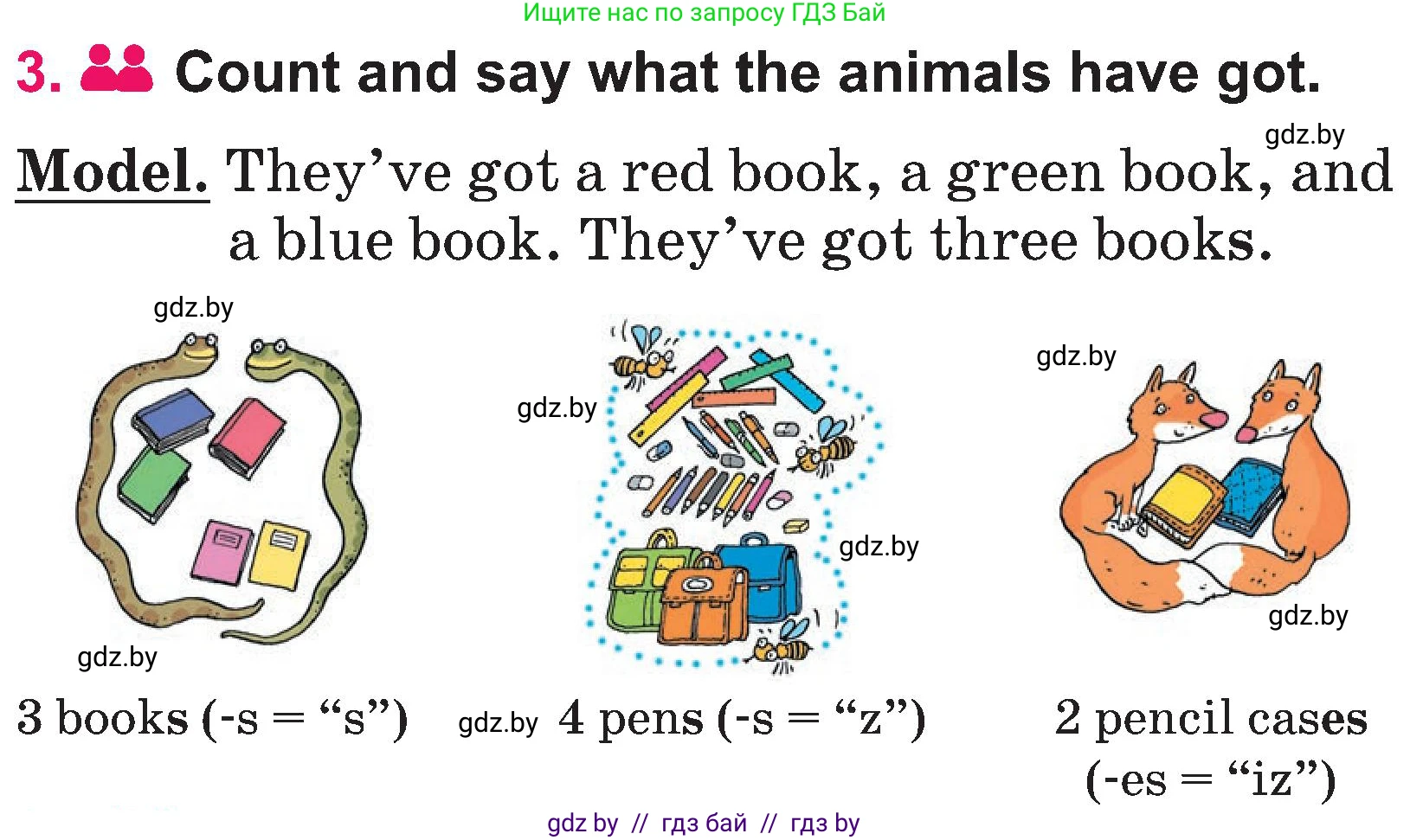 Английский язык (english), 3 класс Учебник, авторы: Лапицкая Людмила Михайловна (Lapitskaya Ludmila), Калишевич Алла Ивановна, Севрюкова Татьяна Юрьевна, Седунова Наталья Михайловна (Sedunova Natalia), издательство Вышэйшая школа, Минск, 2023, Часть 2, страница 57, номер 3, Условие