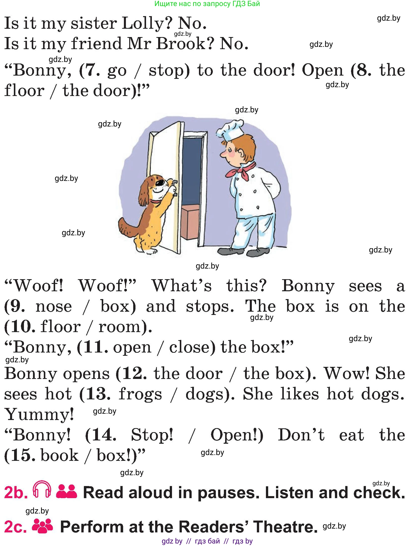 Английский язык (english), 3 класс Учебник, авторы: Лапицкая Людмила Михайловна (Lapitskaya Ludmila), Калишевич Алла Ивановна, Севрюкова Татьяна Юрьевна, Седунова Наталья Михайловна (Sedunova Natalia), издательство Вышэйшая школа, Минск, 2023, Часть 2, страница 77, номер 2, Условие (продолжение 2)