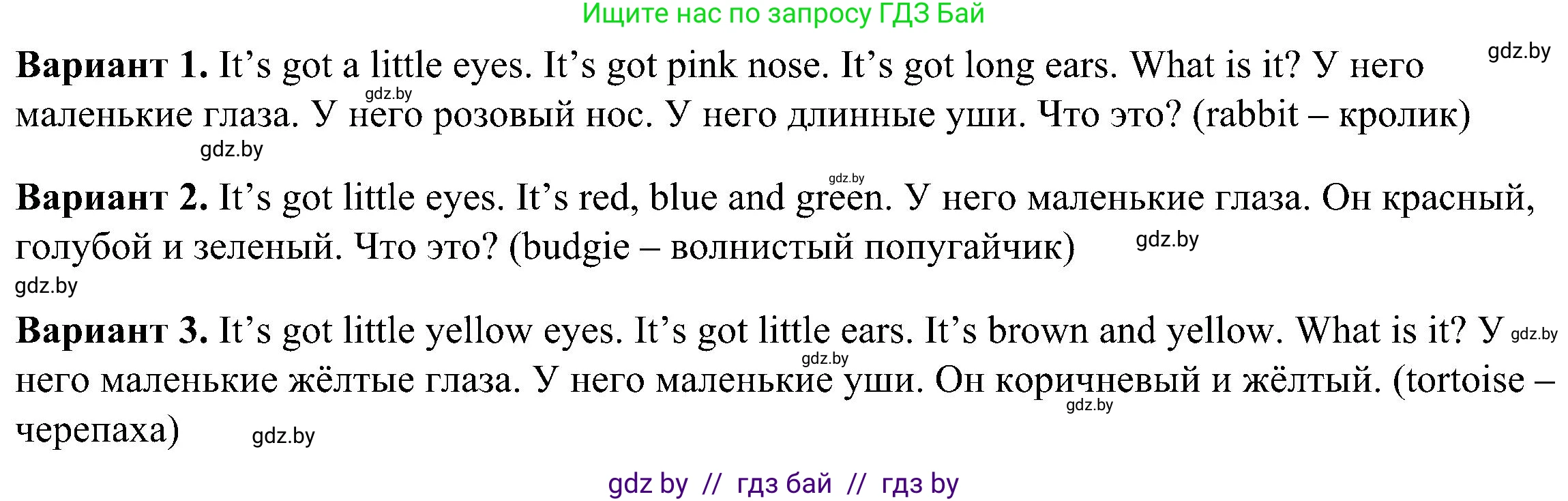 Английский язык (english), 3 класс Учебник, авторы: Лапицкая Людмила Михайловна (Lapitskaya Ludmila), Калишевич Алла Ивановна, Севрюкова Татьяна Юрьевна, Седунова Наталья Михайловна (Sedunova Natalia), издательство Вышэйшая школа, Минск, 2023, Часть 1, страница 111, номер 4, Решение (продолжение 2)