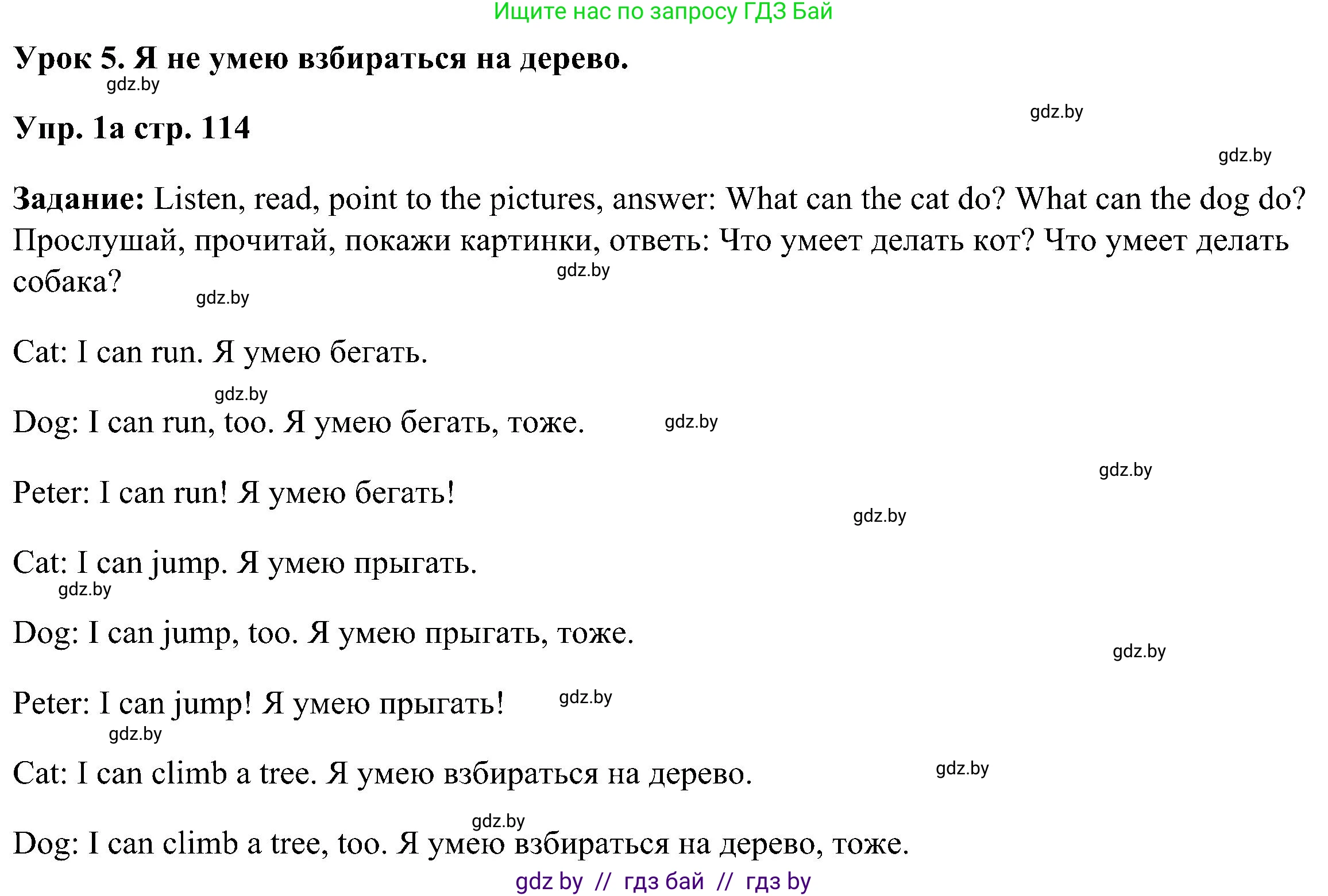 Английский язык (english), 3 класс Учебник, авторы: Лапицкая Людмила Михайловна (Lapitskaya Ludmila), Калишевич Алла Ивановна, Севрюкова Татьяна Юрьевна, Седунова Наталья Михайловна (Sedunova Natalia), издательство Вышэйшая школа, Минск, 2023, Часть 1, страница 114, номер 1, Решение