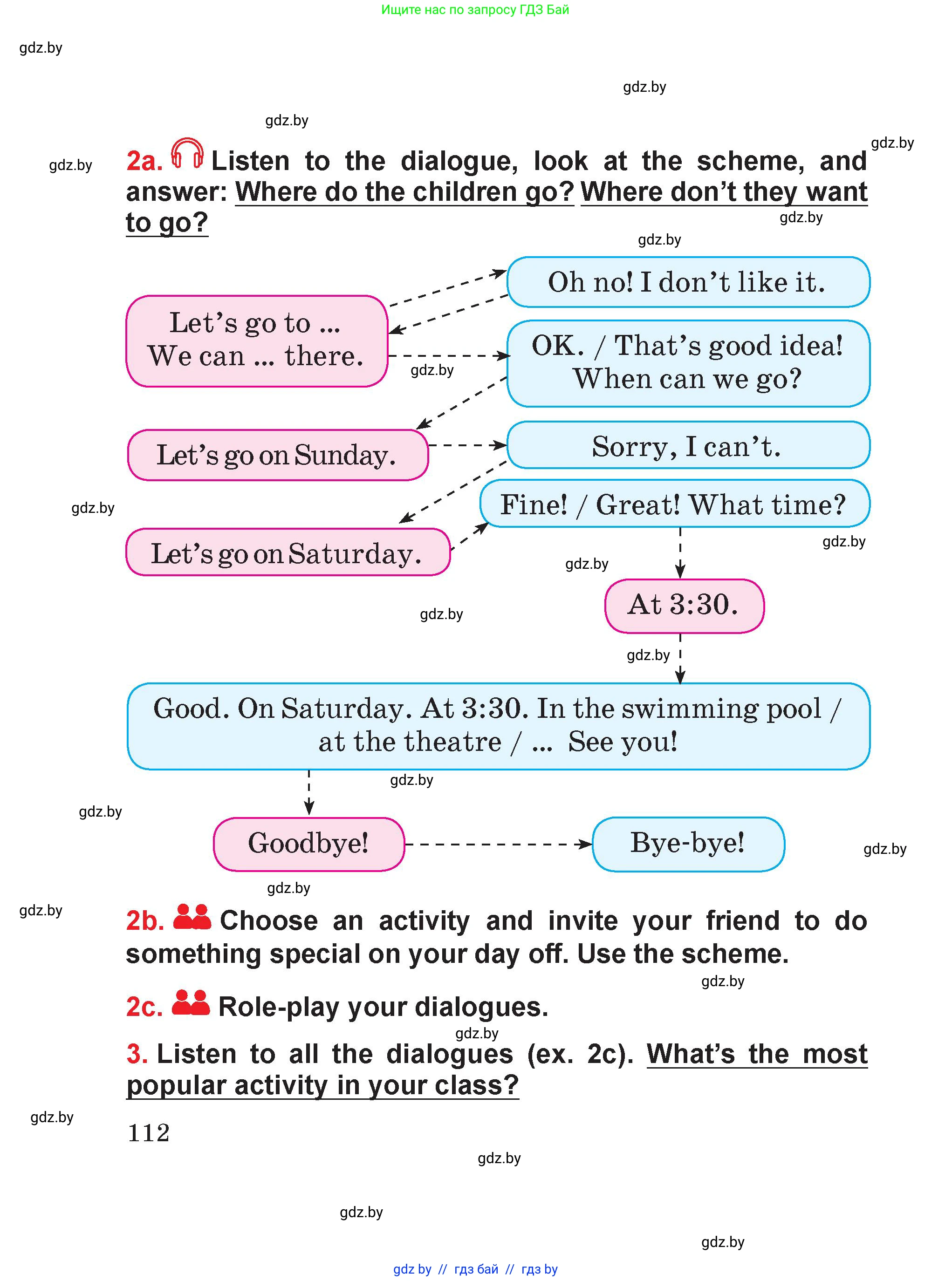 Английский язык (english), 4 класс Учебник (Student's book), авторы: Лапицкая Людмила Михайловна (Lapitskaya Ludmila), Седунова Наталья Михайловна (Sedunova Natalia), издательство Адукацыя i выхаванне, Минск, 2024, бирюзового цвета, Часть ( Part) 1, страница 112