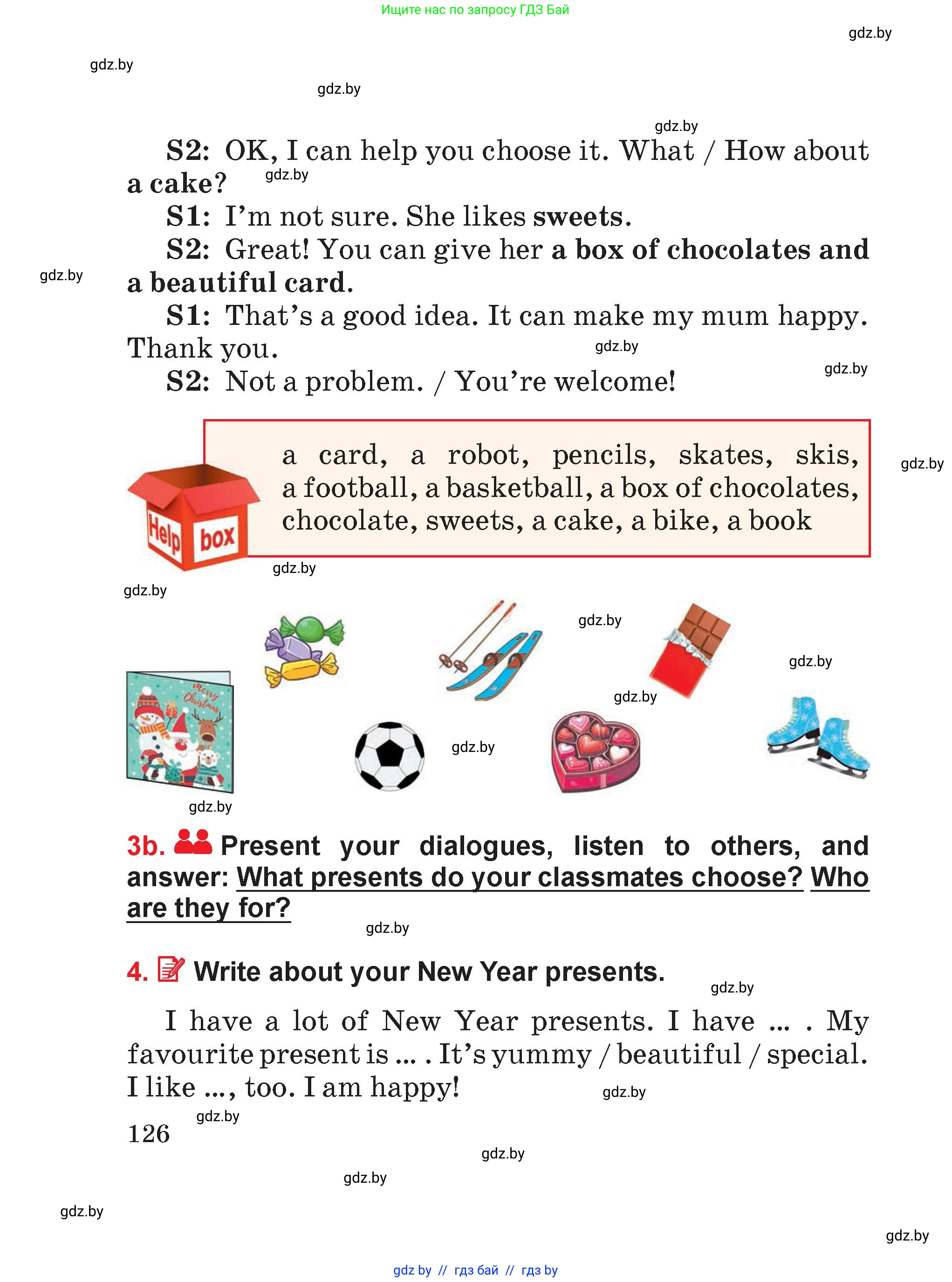 Английский язык (english), 4 класс Учебник (Student's book), авторы: Лапицкая Людмила Михайловна (Lapitskaya Ludmila), Седунова Наталья Михайловна (Sedunova Natalia), издательство Адукацыя i выхаванне, Минск, 2024, бирюзового цвета, Часть ( Part) 1, страница 126