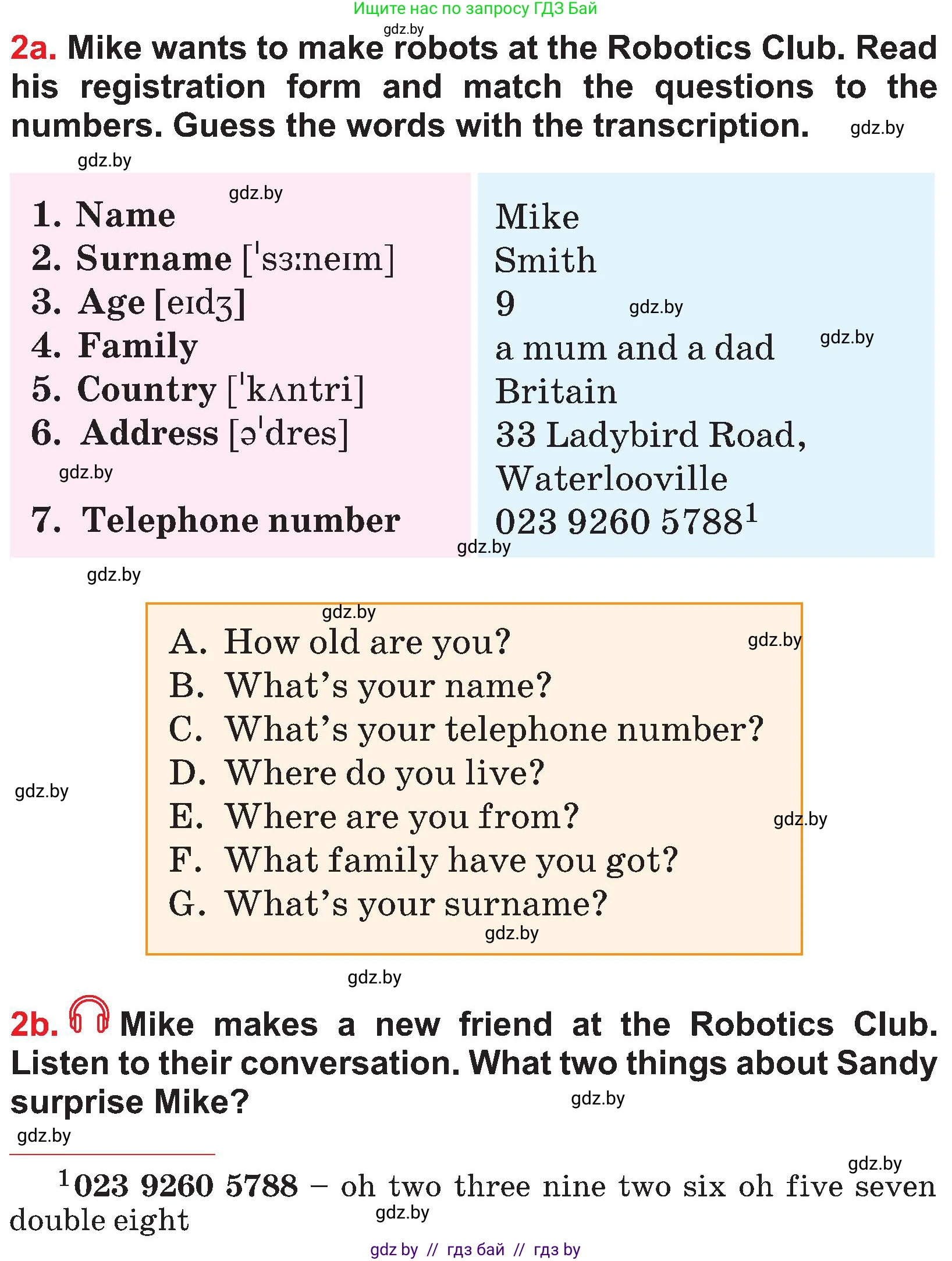Английский язык (english), 4 класс Учебник (Student's book), авторы: Лапицкая Людмила Михайловна (Lapitskaya Ludmila), Седунова Наталья Михайловна (Sedunova Natalia), издательство Адукацыя i выхаванне, Минск, 2024, бирюзового цвета, Часть ( Part) 1, страница 56, номер 2, Условие