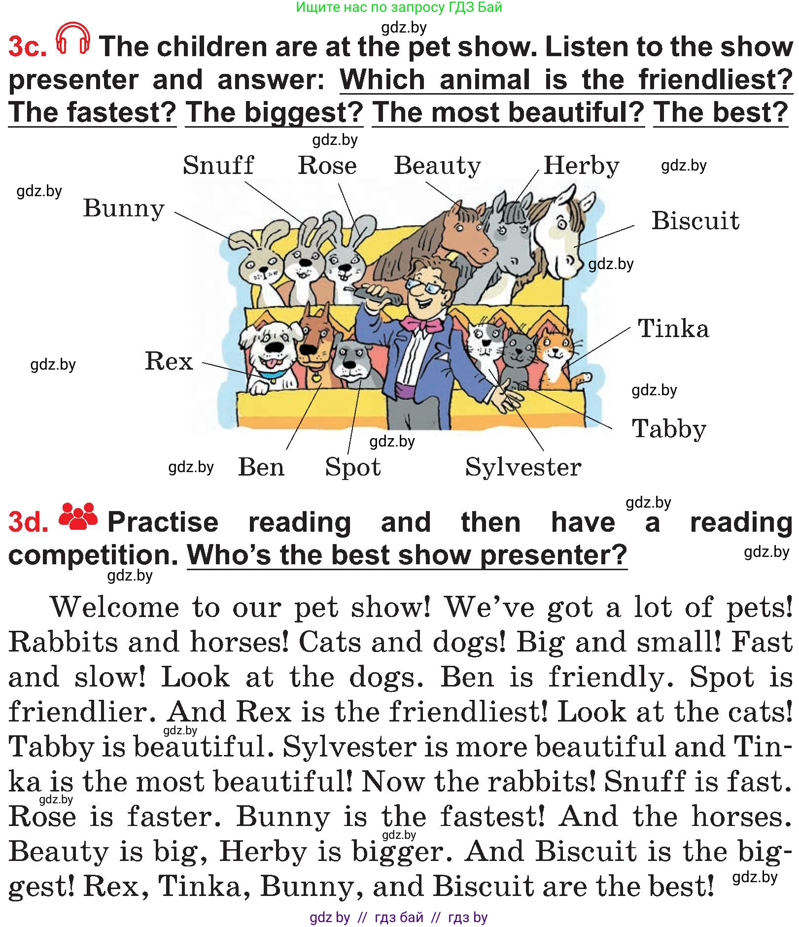 Английский язык (english), 4 класс Учебник (Student's book), авторы: Лапицкая Людмила Михайловна (Lapitskaya Ludmila), Седунова Наталья Михайловна (Sedunova Natalia), издательство Адукацыя i выхаванне, Минск, 2024, бирюзового цвета, Часть ( Part) 1, страница 135, номер 3, Условие (продолжение 2)