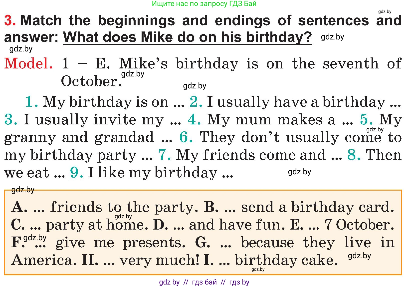 Английский язык (english), 4 класс Учебник (Student's book), авторы: Лапицкая Людмила Михайловна (Lapitskaya Ludmila), Седунова Наталья Михайловна (Sedunova Natalia), издательство Адукацыя i выхаванне, Минск, 2024, бирюзового цвета, Часть ( Part) 2, страница 128, номер 3, Условие