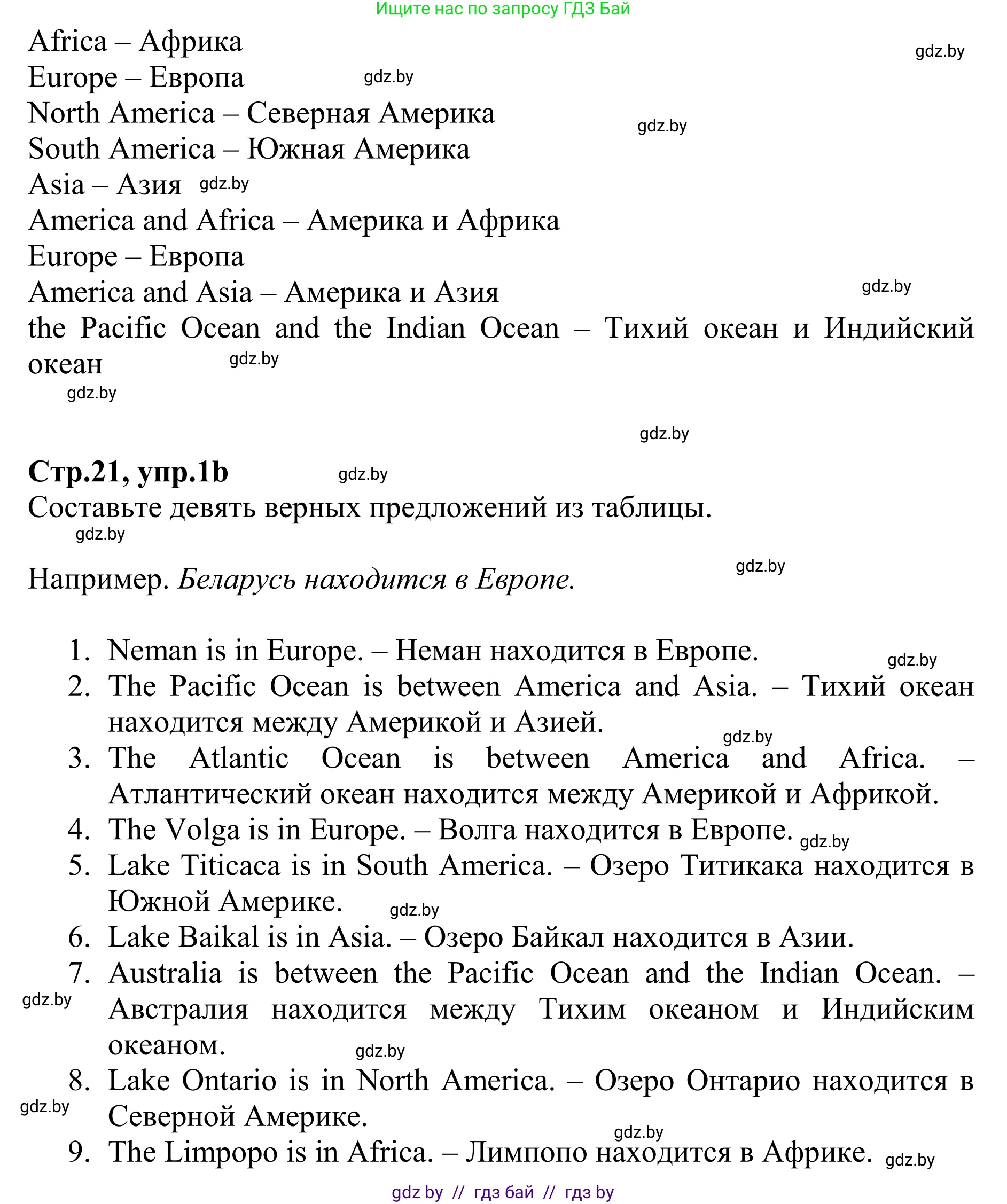 Английский язык (english), 6 класс рабочая тетрадь (activity book), авторы: Юхнель Наталья Валентиновна, Наумова Елена Георгиевна, Малиновская Елена Александровна, Гуськов А Л, Демченко Наталья Валентиновна, Лабода Т Е, Манешина А В, Матюш Н В, издательство Аверсэв, Минск, зелёного цвета, Часть ( Part) 1, страница 21, номер 1, Решение (продолжение 2)