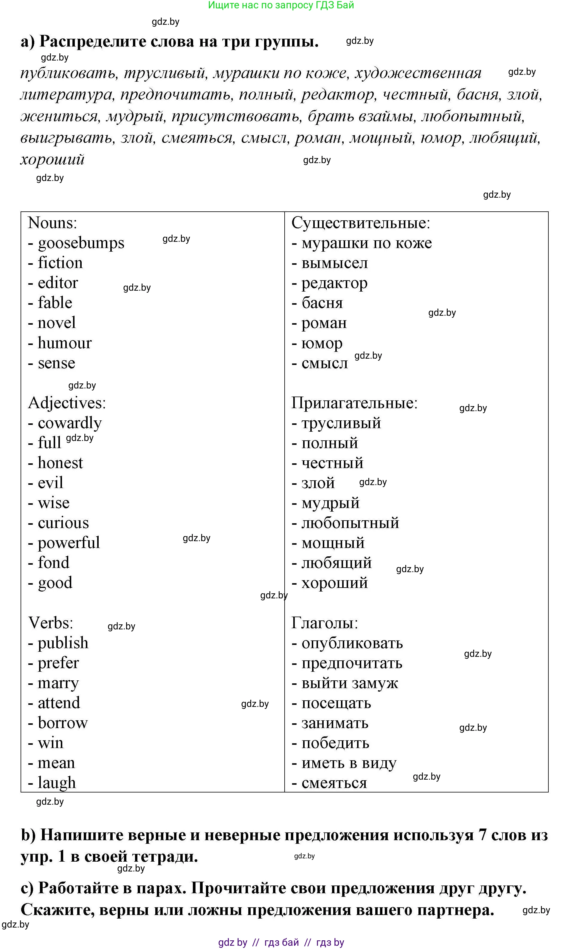 Английский язык (english), 6 класс Рабочая тетрадь (workbook), авторы: Демченко Наталья Валентиновна, Севрюкова Татьяна Юрьевна, Юхнель Наталья Валентиновна, Наумова Елена Георгиевна, Рыбалко О Н, Манешина А В, Маслёнченко Н А, Бушуева Эдите Владиславовна, издательство Аверсэв, Минск, 2020, зелёного цвета, Часть ( Part) 2, страница 98, номер 1, Решение