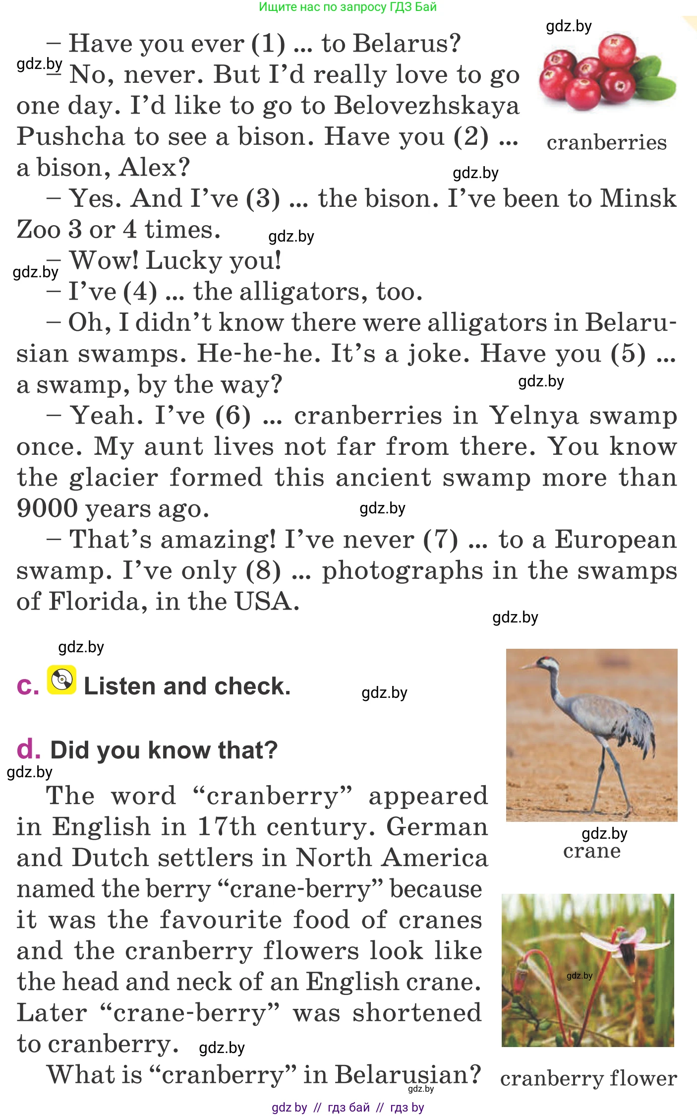 Английский язык (english), 6 класс Учебник, авторы: Демченко Наталья Валентиновна, Севрюкова Татьяна Юрьевна, Юхнель Наталья Валентиновна, Наумова Елена Георгиевна, Рыбалко О Н, Манешина А В, Маслёнченко Н А, издательство Вышэйшая школа, Минск, 2018, красного цвета, Часть 2, страница 24, номер 2, Условие (продолжение 2)