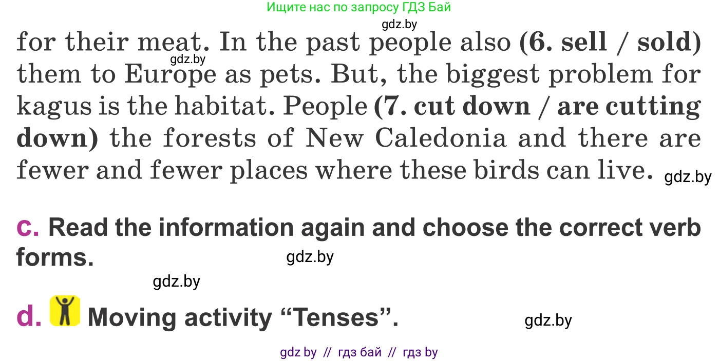 Английский язык (english), 6 класс Учебник, авторы: Демченко Наталья Валентиновна, Севрюкова Татьяна Юрьевна, Юхнель Наталья Валентиновна, Наумова Елена Георгиевна, Рыбалко О Н, Манешина А В, Маслёнченко Н А, издательство Вышэйшая школа, Минск, 2018, красного цвета, Часть 2, страница 104, номер 2, Условие (продолжение 3)