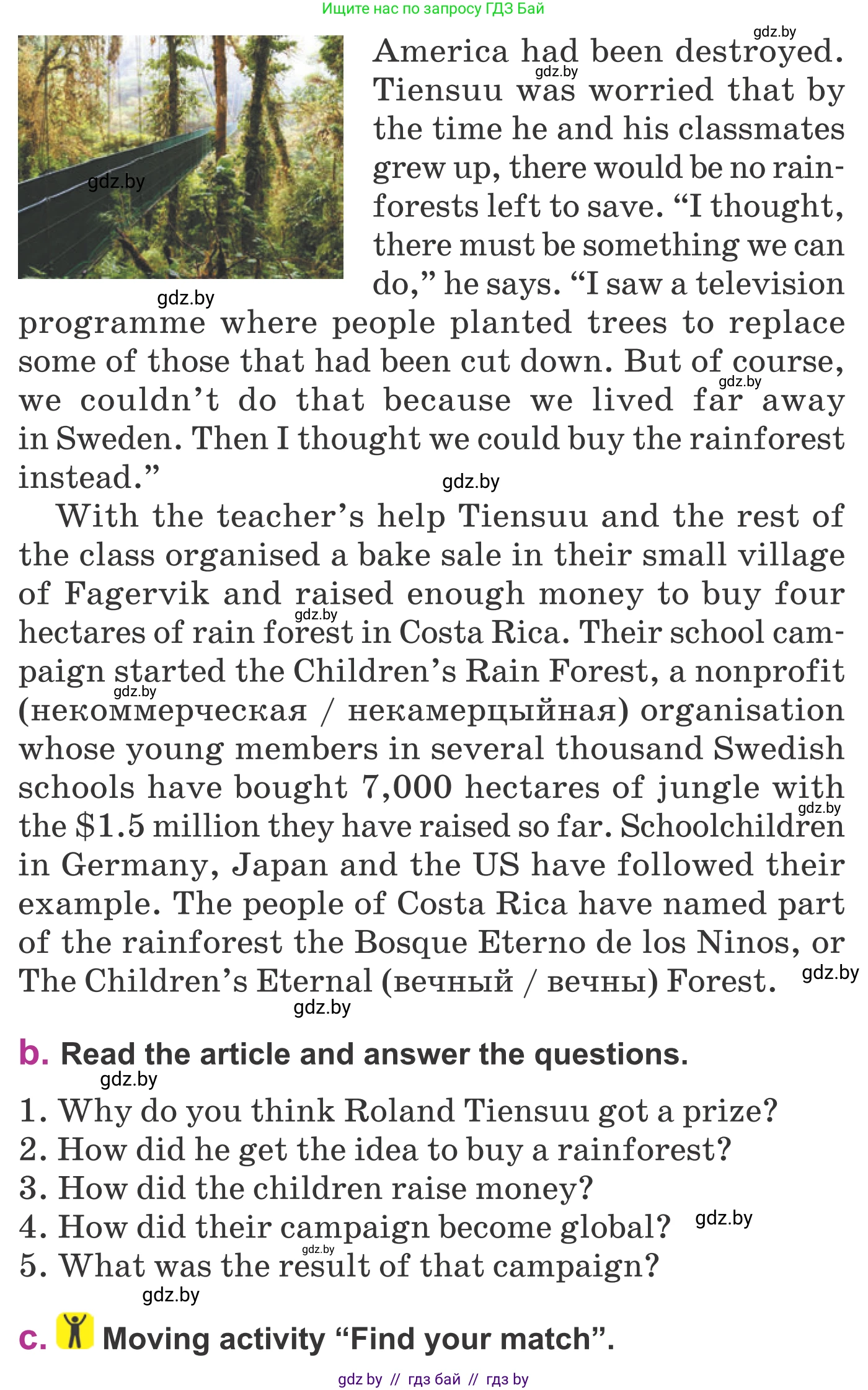 Английский язык (english), 6 класс Учебник, авторы: Демченко Наталья Валентиновна, Севрюкова Татьяна Юрьевна, Юхнель Наталья Валентиновна, Наумова Елена Георгиевна, Рыбалко О Н, Манешина А В, Маслёнченко Н А, издательство Вышэйшая школа, Минск, 2018, красного цвета, Часть 2, страница 115, номер 2, Условие (продолжение 2)