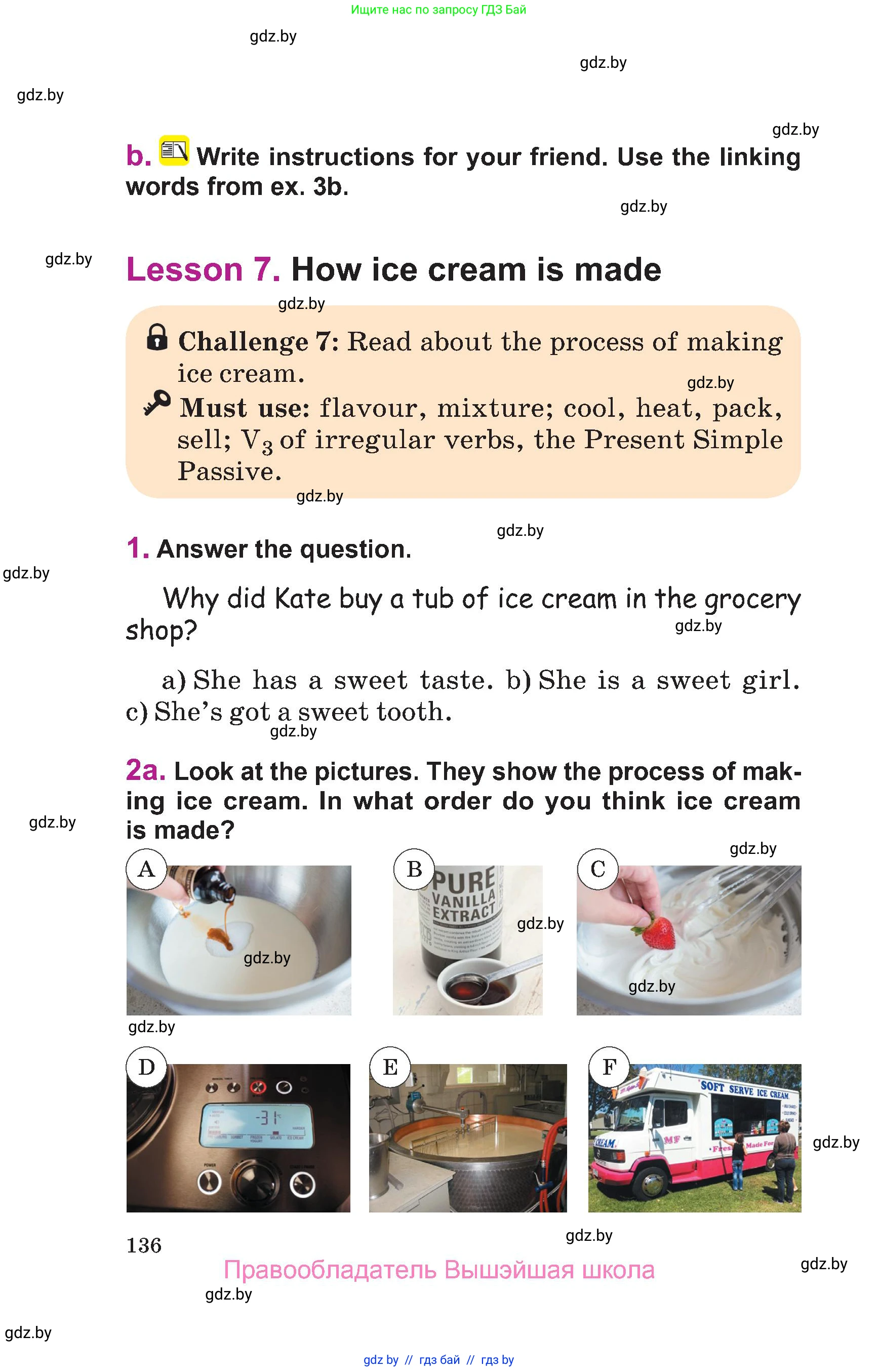 Английский язык (english), 6 класс Учебник, авторы: Демченко Наталья Валентиновна, Севрюкова Татьяна Юрьевна, Юхнель Наталья Валентиновна, Наумова Елена Георгиевна, Рыбалко О Н, Манешина А В, Маслёнченко Н А, издательство Вышэйшая школа, Минск, 2018, красного цвета, Часть 1, страница 136