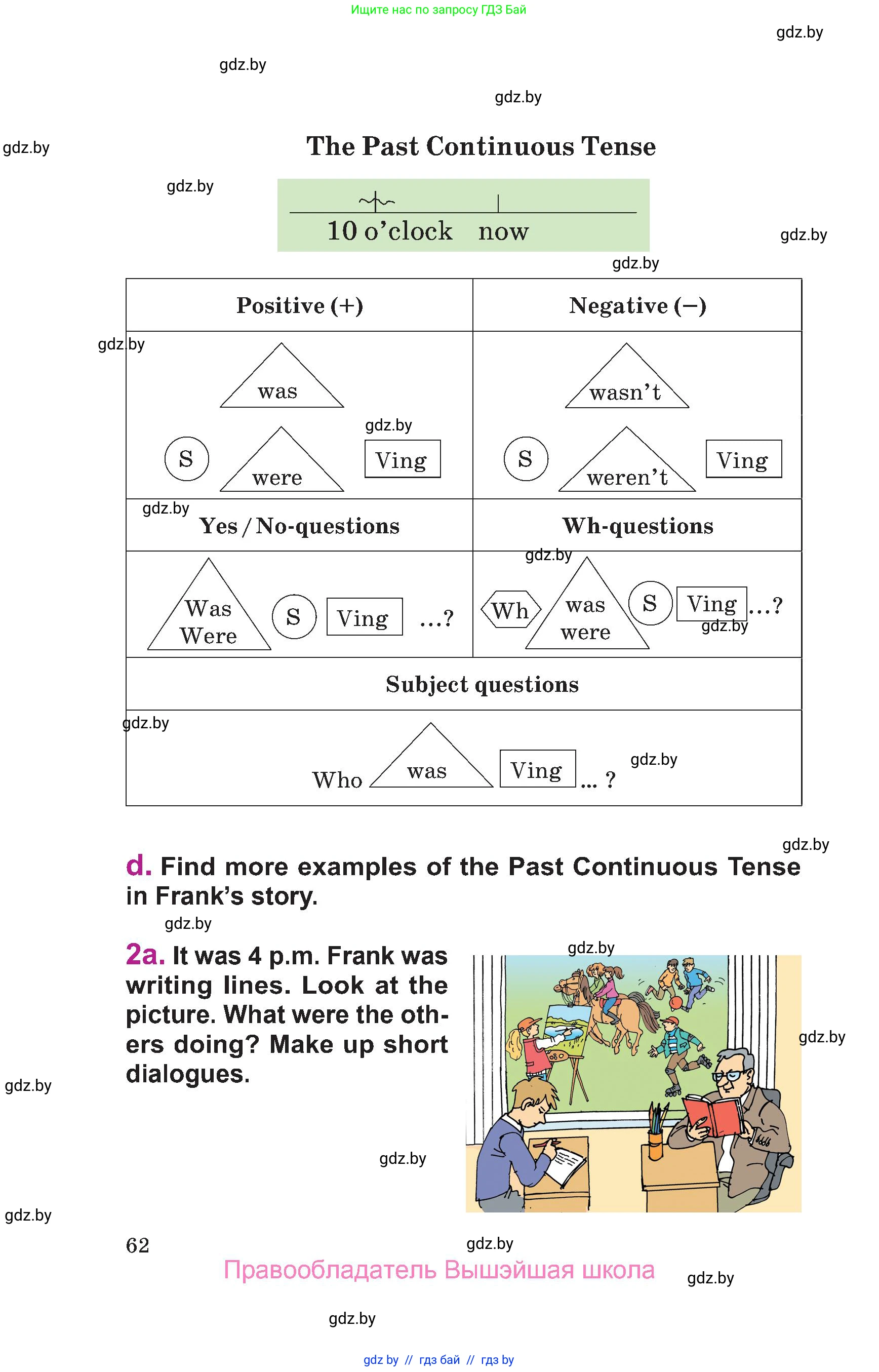 Английский язык (english), 6 класс Учебник, авторы: Демченко Наталья Валентиновна, Севрюкова Татьяна Юрьевна, Юхнель Наталья Валентиновна, Наумова Елена Георгиевна, Рыбалко О Н, Манешина А В, Маслёнченко Н А, издательство Вышэйшая школа, Минск, 2018, красного цвета, Часть 1, страница 62