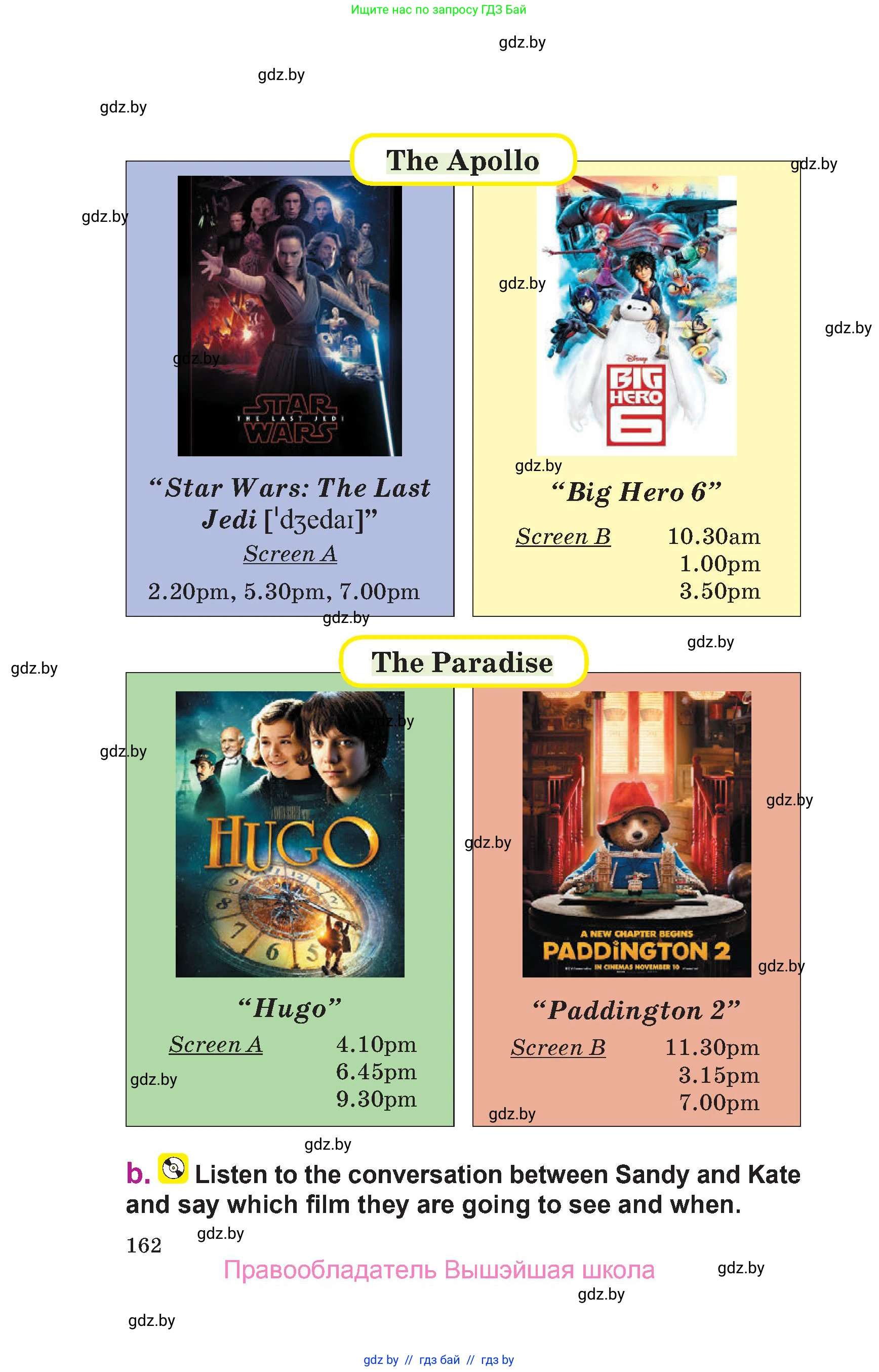Английский язык (english), 6 класс Учебник, авторы: Демченко Наталья Валентиновна, Севрюкова Татьяна Юрьевна, Юхнель Наталья Валентиновна, Наумова Елена Георгиевна, Рыбалко О Н, Манешина А В, Маслёнченко Н А, издательство Вышэйшая школа, Минск, 2018, красного цвета, страница 162