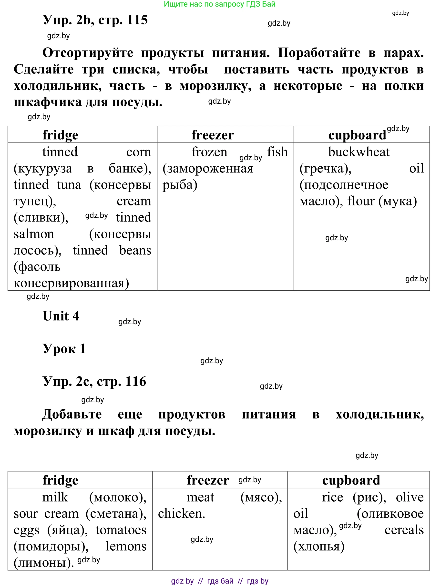 Английский язык (english), 6 класс Учебник, авторы: Демченко Наталья Валентиновна, Севрюкова Татьяна Юрьевна, Юхнель Наталья Валентиновна, Наумова Елена Георгиевна, Рыбалко О Н, Манешина А В, Маслёнченко Н А, издательство Вышэйшая школа, Минск, 2018, красного цвета, Часть 1, страница 115, номер 2, Решение (продолжение 2)