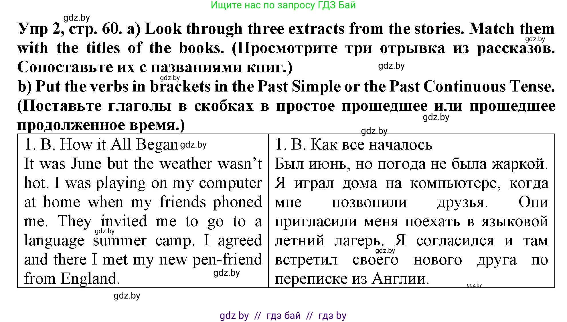 Английский язык (english), 6 класс Тетрадь по грамматике (grammar), авторы: Севрюкова Татьяна Юрьевна, Юхнель Наталья Валентиновна, Бушуева Эдите Владиславовна, издательство Аверсэв, Минск, 2022, зелёного цвета, страница 60, номер 2, Решение