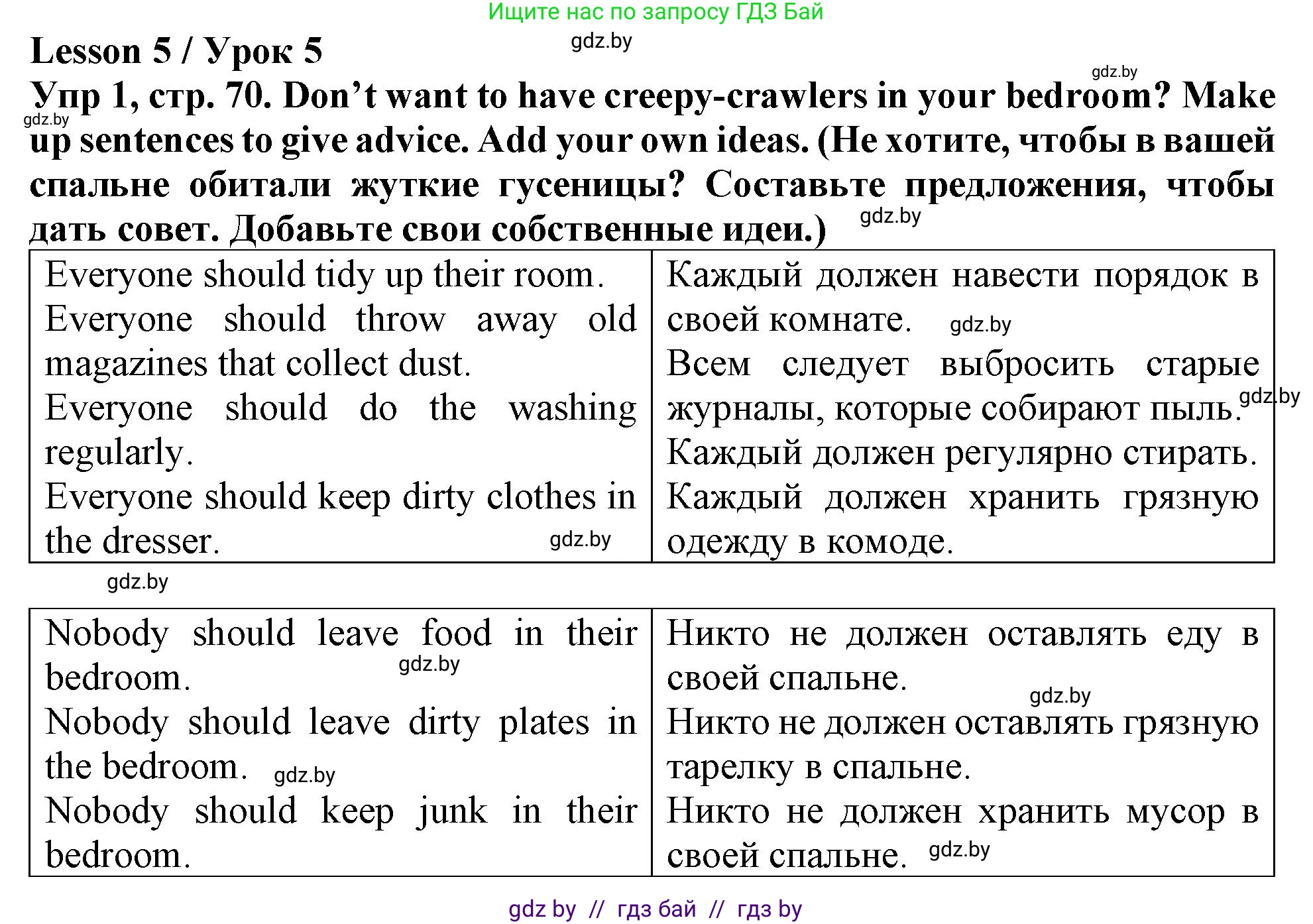 Английский язык (english), 6 класс Тетрадь по грамматике (grammar), авторы: Севрюкова Татьяна Юрьевна, Юхнель Наталья Валентиновна, Бушуева Эдите Владиславовна, издательство Аверсэв, Минск, 2022, зелёного цвета, страница 70, номер 1, Решение