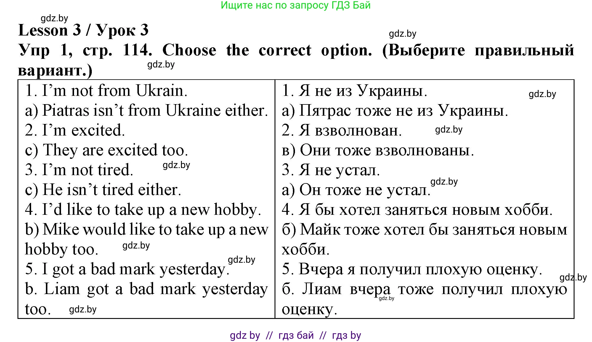 Английский язык (english), 6 класс Тетрадь по грамматике (grammar), авторы: Севрюкова Татьяна Юрьевна, Юхнель Наталья Валентиновна, Бушуева Эдите Владиславовна, издательство Аверсэв, Минск, 2022, зелёного цвета, страница 114, номер 1, Решение