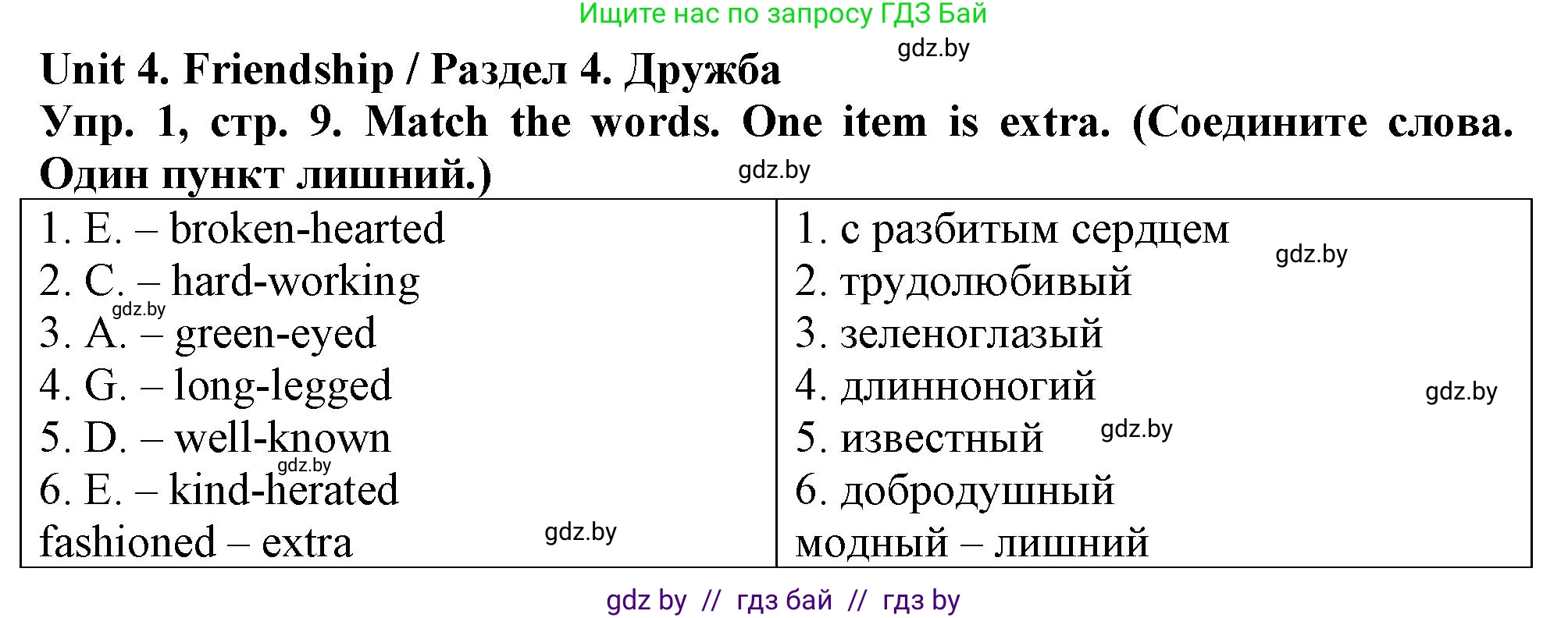 Английский язык (english), 7 класс тесты (test book), авторы: Севрюкова Татьяна Юрьевна, Калишевич Алла Ивановна, издательство Аверсэв, Минск, 2022, зелёного цвета, страница 9, номер 1, Решение 2