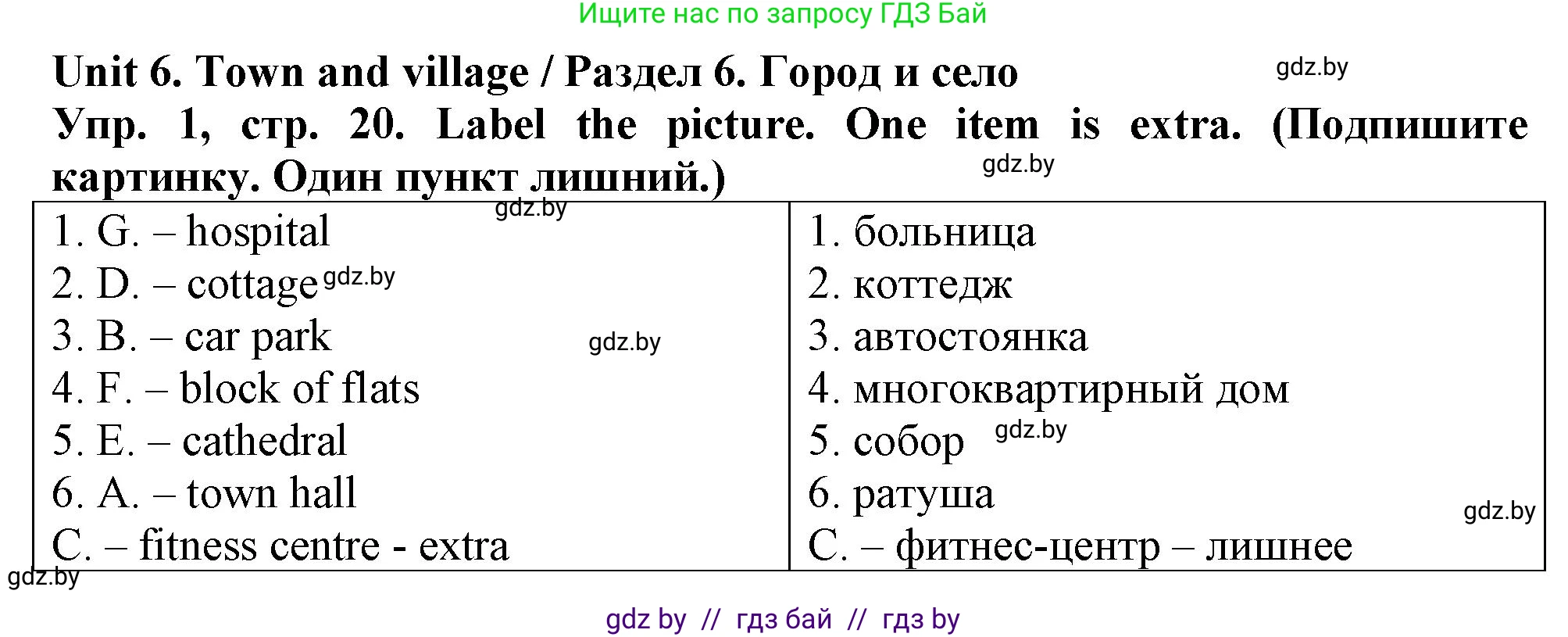 Английский язык (english), 7 класс тесты (test book), авторы: Севрюкова Татьяна Юрьевна, Калишевич Алла Ивановна, издательство Аверсэв, Минск, 2022, зелёного цвета, страница 20, номер 1, Решение 2