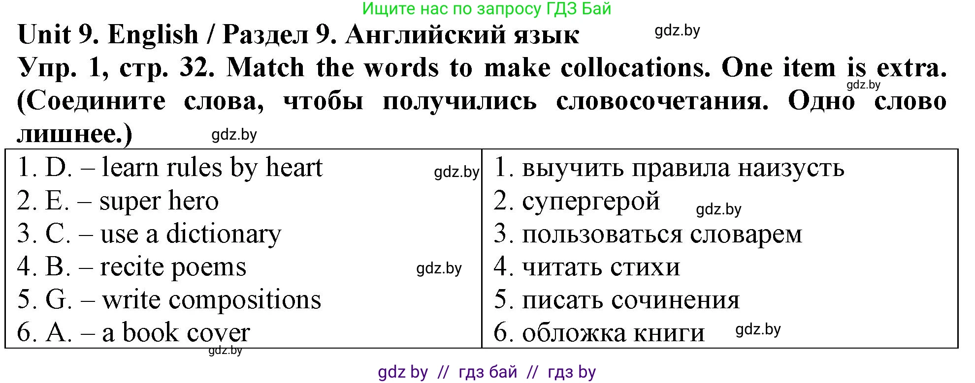 Английский язык (english), 7 класс тесты (test book), авторы: Севрюкова Татьяна Юрьевна, Калишевич Алла Ивановна, издательство Аверсэв, Минск, 2022, зелёного цвета, страница 32, номер 1, Решение 2