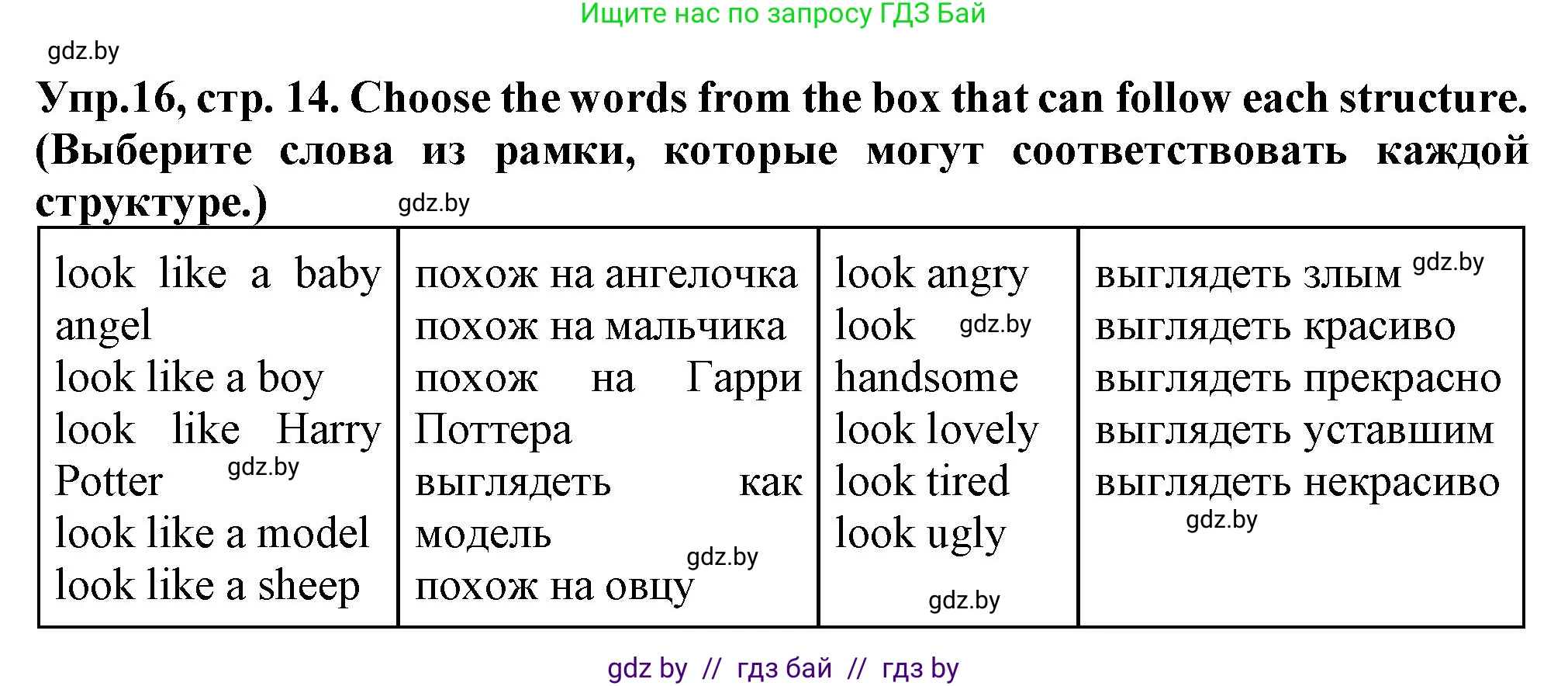 Английский язык (english), 7 класс Тетрадь по грамматике (grammar), авторы: Севрюкова Татьяна Юрьевна, Бушуева Эдите Владиславовна, Юхнель Наталья Валентиновна, издательство Аверсэв, Минск, 2023, страница 14, номер 16, Решение