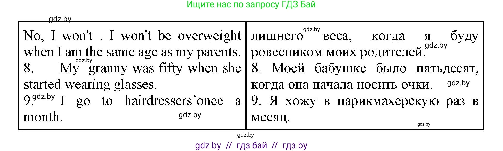 Английский язык (english), 7 класс Тетрадь по грамматике (grammar), авторы: Севрюкова Татьяна Юрьевна, Бушуева Эдите Владиславовна, Юхнель Наталья Валентиновна, издательство Аверсэв, Минск, 2023, страница 9, номер 9, Решение (продолжение 2)