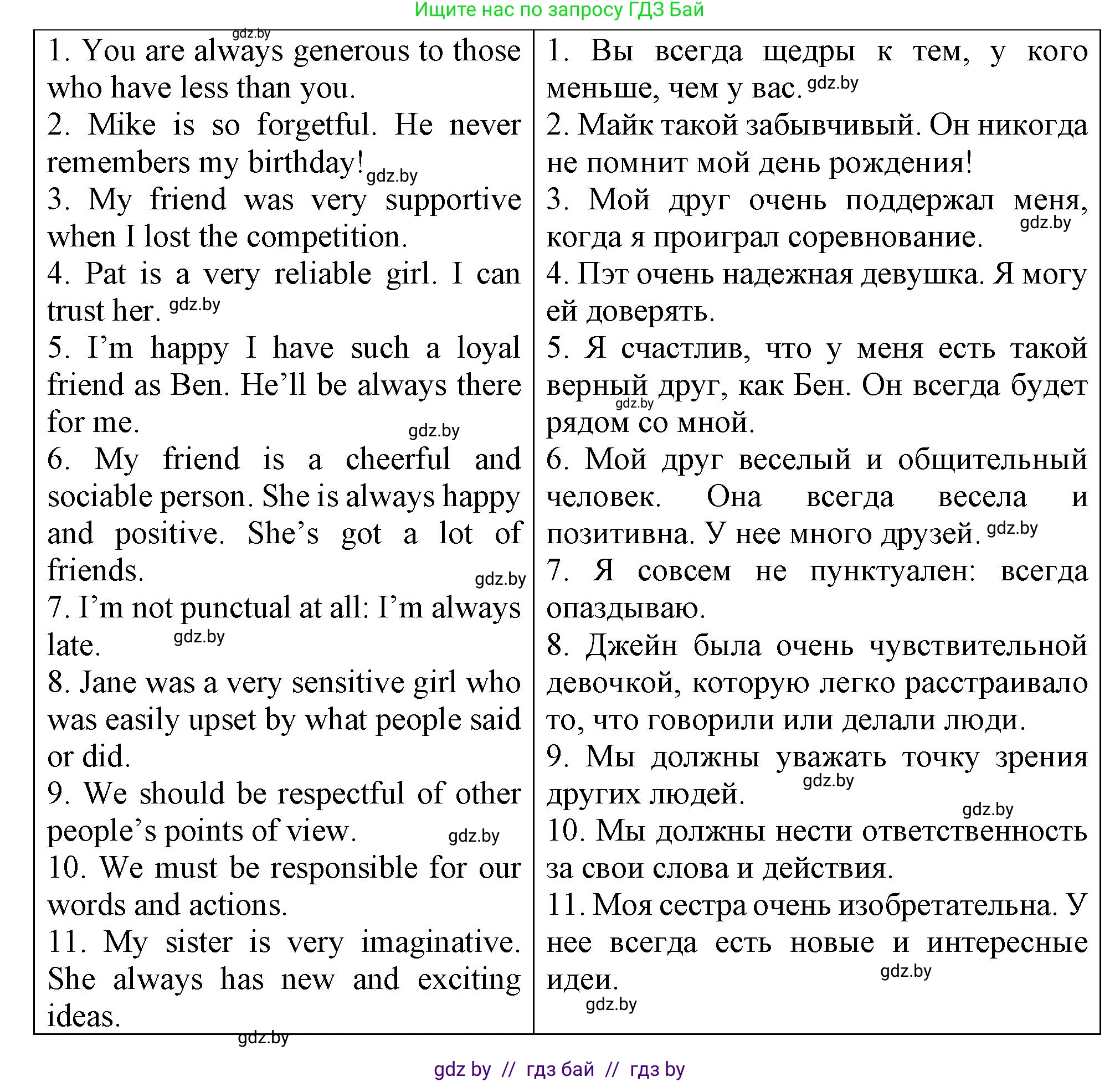 Английский язык (english), 7 класс Тетрадь по грамматике (grammar), авторы: Севрюкова Татьяна Юрьевна, Бушуева Эдите Владиславовна, Юхнель Наталья Валентиновна, издательство Аверсэв, Минск, 2023, страница 56, номер 19, Решение (продолжение 2)