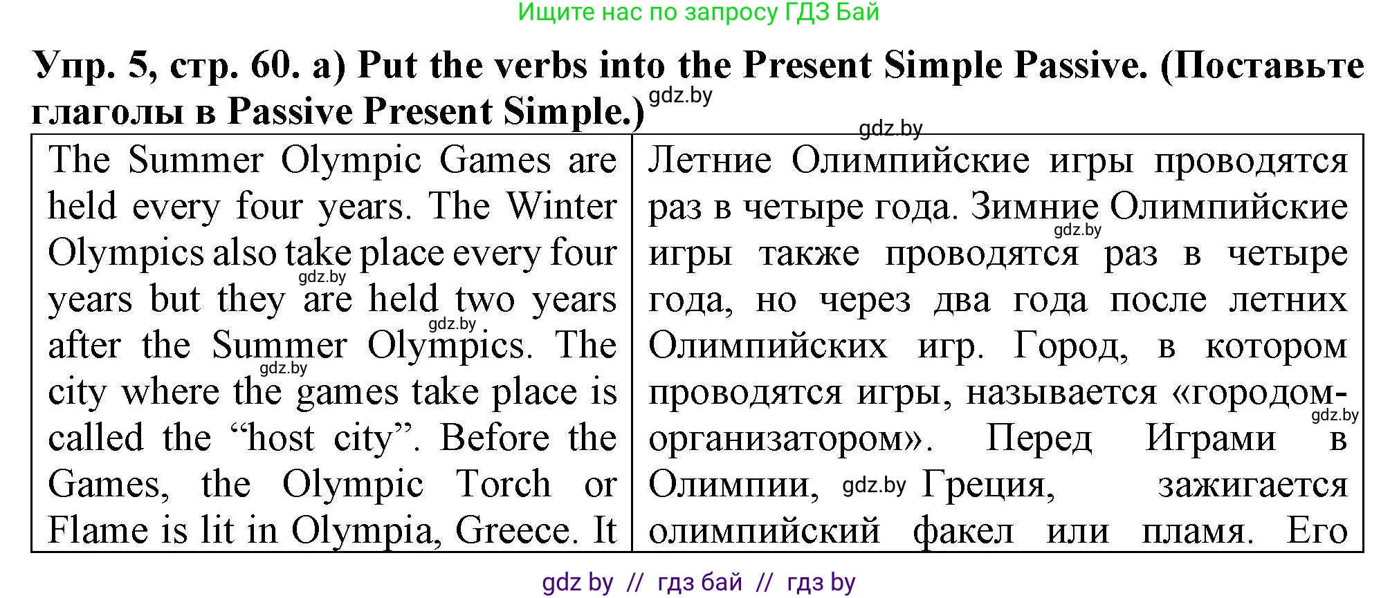 Английский язык (english), 7 класс Тетрадь по грамматике (grammar), авторы: Севрюкова Татьяна Юрьевна, Бушуева Эдите Владиславовна, Юхнель Наталья Валентиновна, издательство Аверсэв, Минск, 2023, страница 60, номер 5, Решение