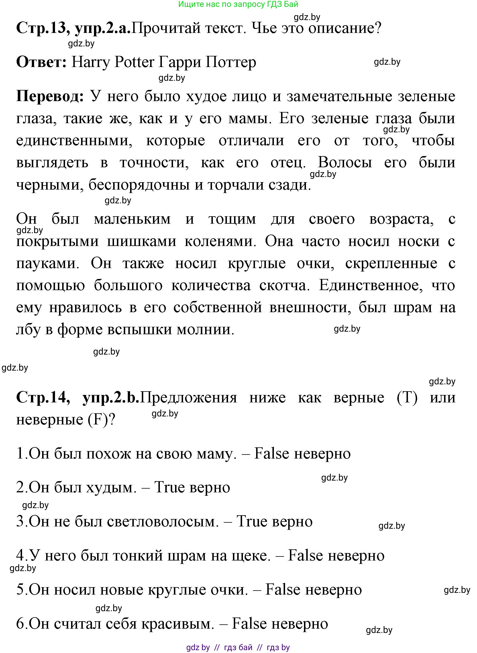 Английский язык (english), 7 класс практикум (activity book ), авторы: Юхнель Наталья Валентиновна, Наумова Елена Георгиевна, Демченко Наталья Валентиновна, Романчук Вероника Романовна, Гуськов А Л, Волков Андрей Валерьевич, издательство Аверсэв, Минск, 2023, Часть ( Part) 1, страница 13, номер 2, Решение