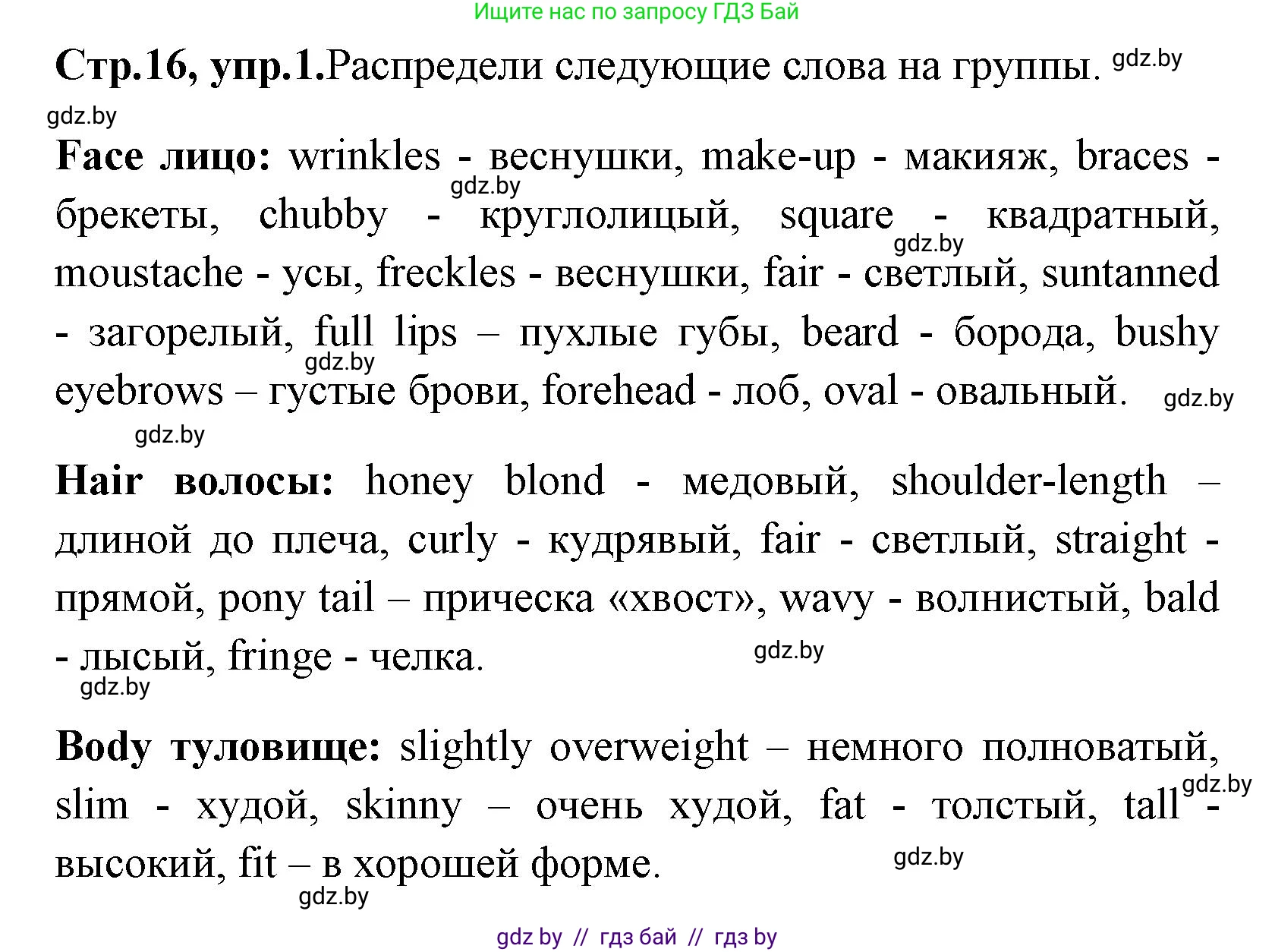 Английский язык (english), 7 класс практикум (activity book ), авторы: Юхнель Наталья Валентиновна, Наумова Елена Георгиевна, Демченко Наталья Валентиновна, Романчук Вероника Романовна, Гуськов А Л, Волков Андрей Валерьевич, издательство Аверсэв, Минск, 2023, Часть ( Part) 1, страница 16, номер 1, Решение