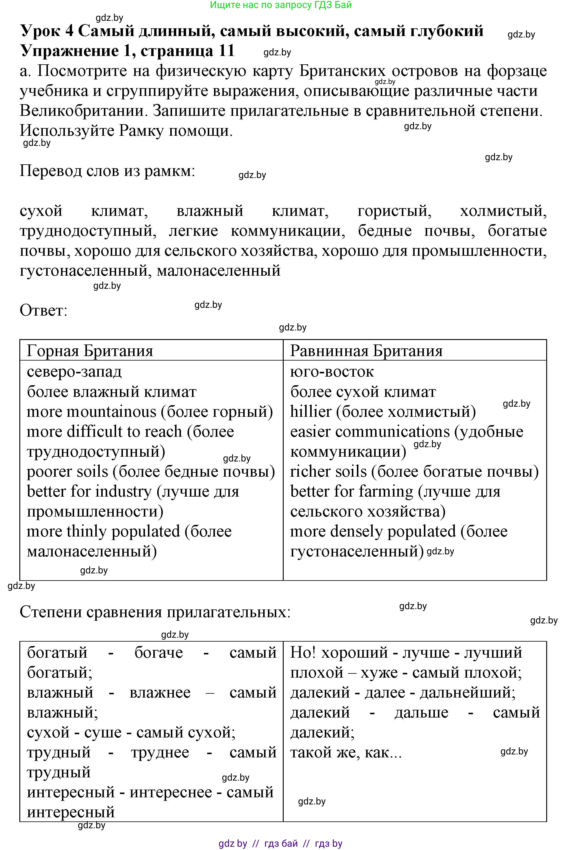 Английский язык (english), 8 класс рабочая тетрадь (activity book), авторы: Лапицкая Людмила Михайловна (Lapitskaya Ludmila), Демченко Наталья Валентиновна, Калишевич Алла Ивановна, Юхнель Наталья Валентиновна, Волков Андрей Валерьевич, Севрюкова Татьяна Юрьевна, издательство Аверсэв, Минск, 2021, салатового цвета, Часть ( Part) 1, страница 11, номер 1, Решение 1