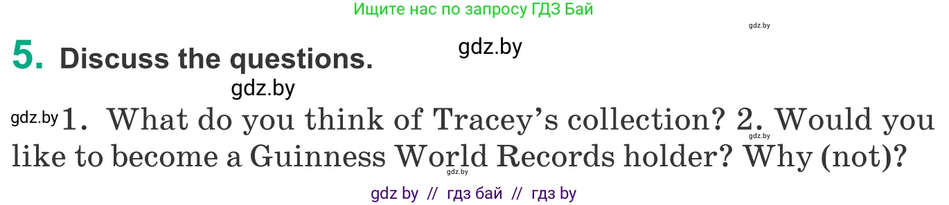 Английский язык (english), 9 класс Учебник (Student's book), авторы: Демченко Наталья Валентиновна, Юхнель Наталья Валентиновна, Романчук Вероника Романовна, Малиновская Елена Александровна, Севрюкова Татьяна Юрьевна, издательство Вышэйшая школа, Минск, 2022, белого цвета, Часть ( Part) 2, страница 62, номер 5, Условие