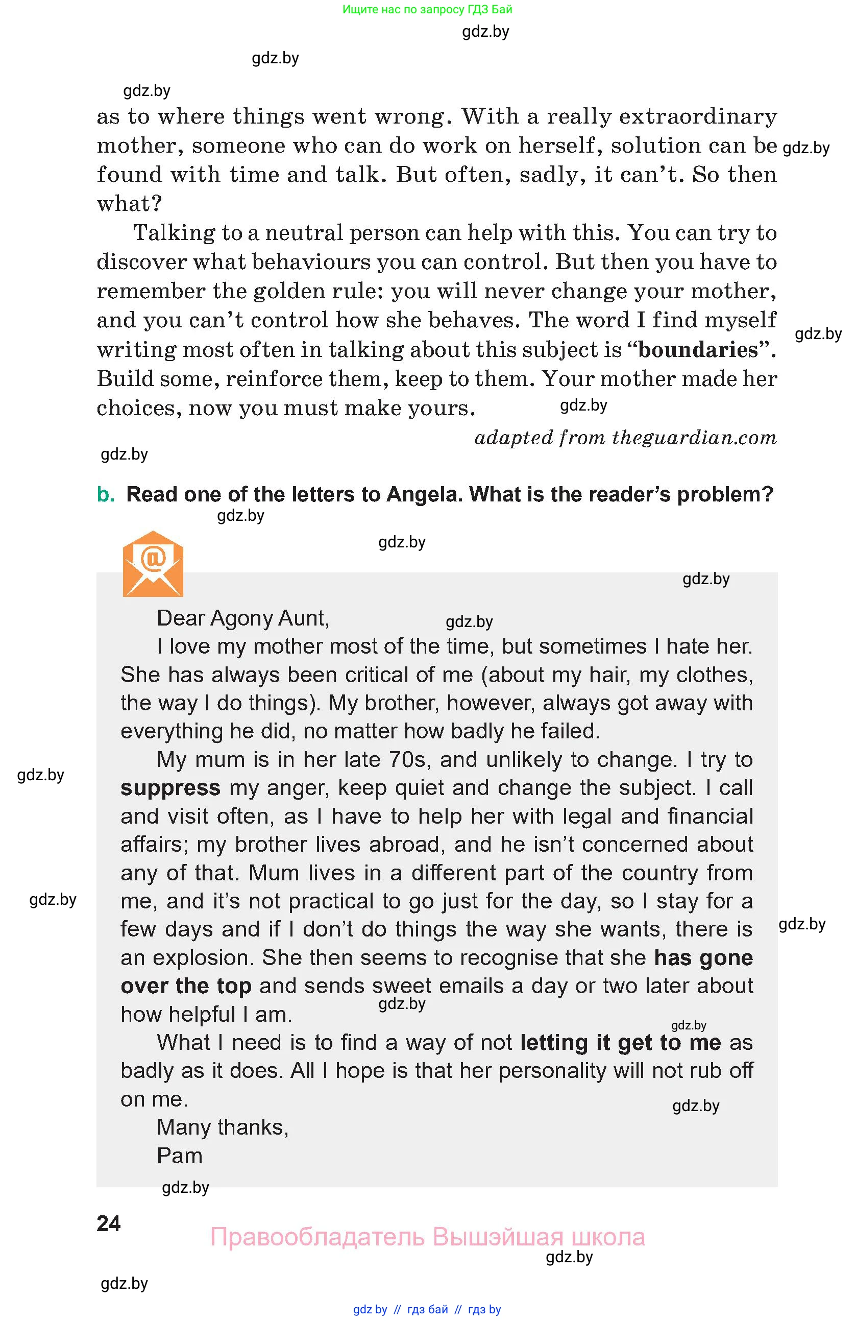 Английский язык (english), 9 класс Учебник (Student's book), авторы: Демченко Наталья Валентиновна, Юхнель Наталья Валентиновна, Романчук Вероника Романовна, Малиновская Елена Александровна, Севрюкова Татьяна Юрьевна, издательство Вышэйшая школа, Минск, 2022, белого цвета, Часть ( Part) 2, страница 24