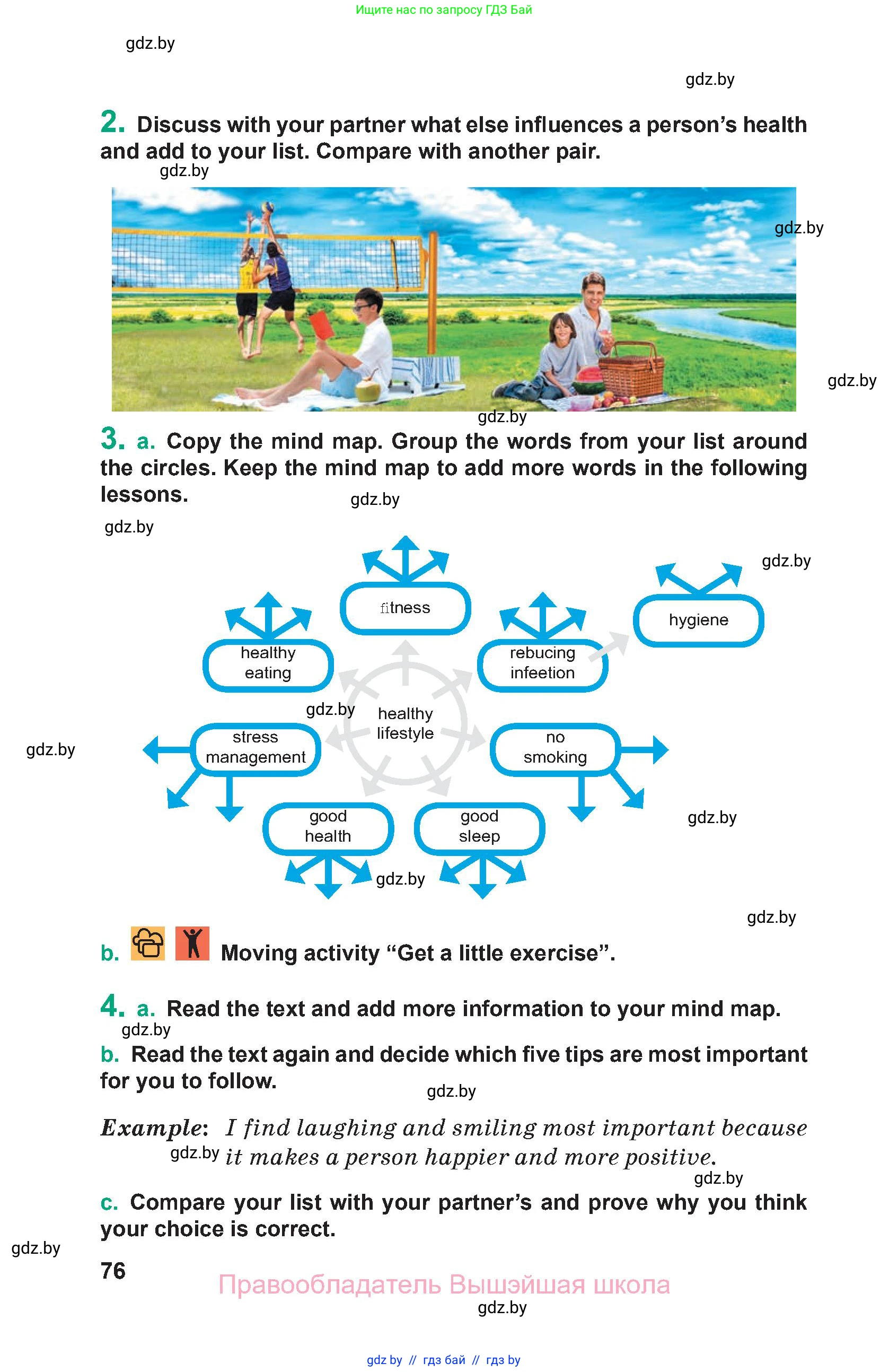 Английский язык (english), 9 класс Учебник (Student's book), авторы: Демченко Наталья Валентиновна, Юхнель Наталья Валентиновна, Романчук Вероника Романовна, Малиновская Елена Александровна, Севрюкова Татьяна Юрьевна, издательство Вышэйшая школа, Минск, 2022, белого цвета, Часть ( Part) 1, страница 76