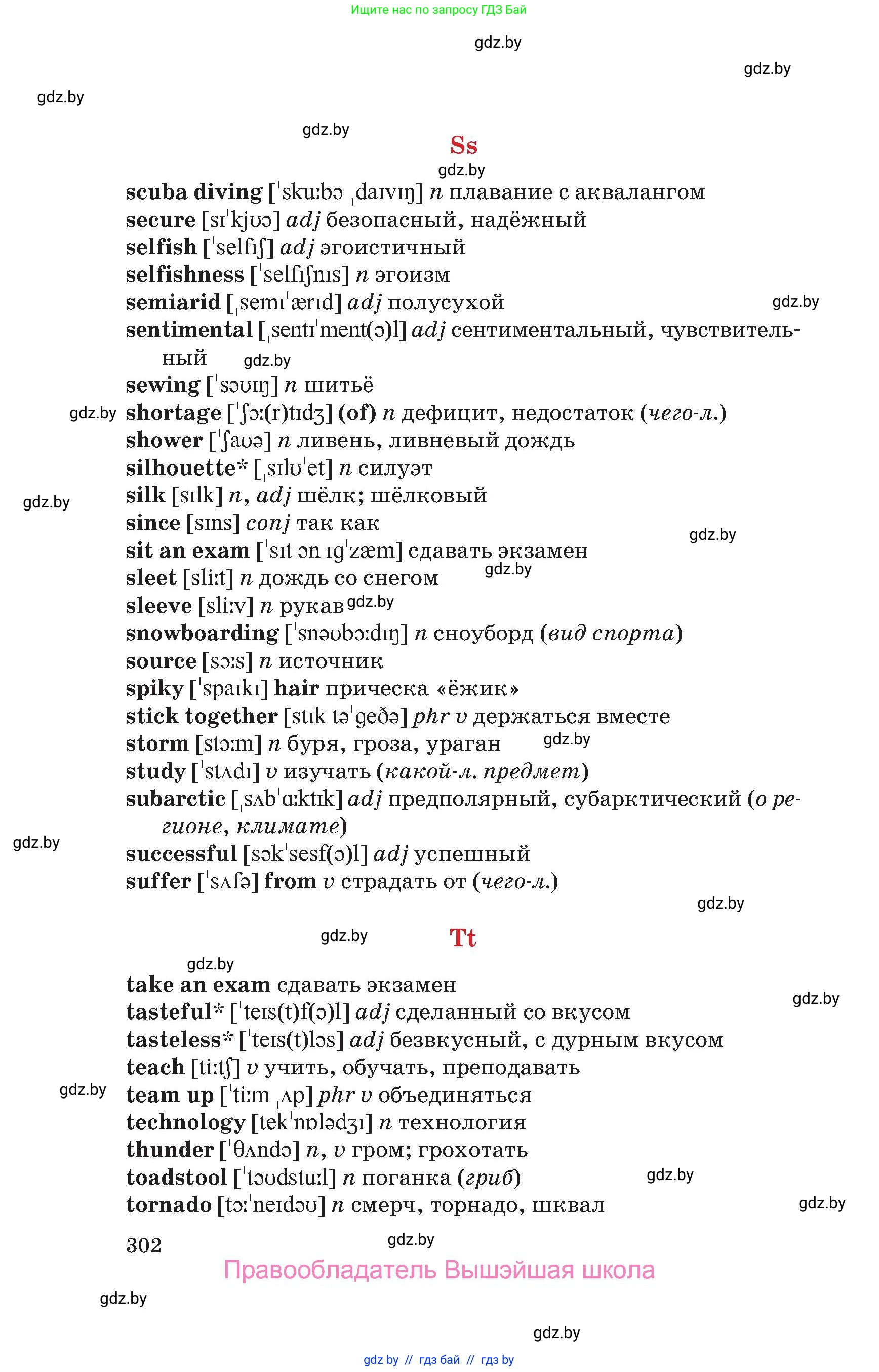 Английский язык (english), 9 класс Учебник (Student's book), авторы: Лапицкая Людмила Михайловна (Lapitskaya Ludmila), Демченко Наталья Валентиновна, Волков Андрей Валерьевич, Калишевич Алла Ивановна, Севрюкова Татьяна Юрьевна, Юхнель Наталья Валентиновна, издательство Вышэйшая школа, Минск, 2018, страница 302