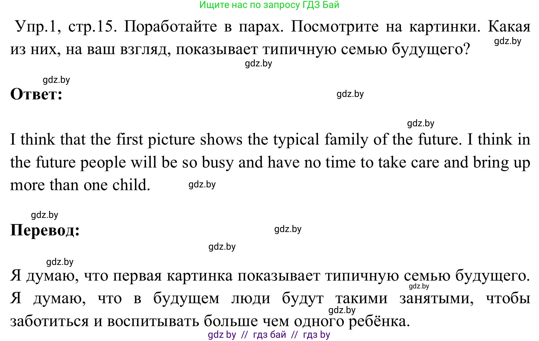 Английский язык (english), 9 класс Учебник (Student's book), авторы: Лапицкая Людмила Михайловна (Lapitskaya Ludmila), Демченко Наталья Валентиновна, Волков Андрей Валерьевич, Калишевич Алла Ивановна, Севрюкова Татьяна Юрьевна, Юхнель Наталья Валентиновна, издательство Вышэйшая школа, Минск, 2018, страница 15, номер 1, Решение 2