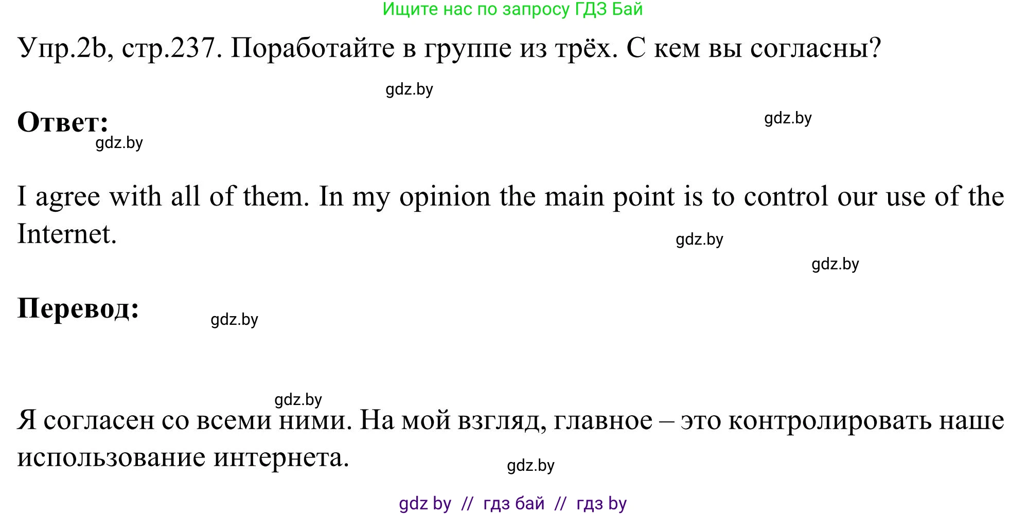 Английский язык (english), 9 класс Учебник (Student's book), авторы: Лапицкая Людмила Михайловна (Lapitskaya Ludmila), Демченко Наталья Валентиновна, Волков Андрей Валерьевич, Калишевич Алла Ивановна, Севрюкова Татьяна Юрьевна, Юхнель Наталья Валентиновна, издательство Вышэйшая школа, Минск, 2018, страница 234, номер 2, Решение 2