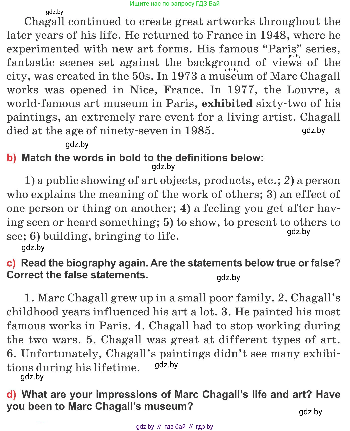 Английский язык (english), 10 класс Учебник (Student's book), авторы: Юхнель Наталья Валентиновна, Наумова Елена Георгиевна, Демченко Наталья Валентиновна, издательство Вышэйшая школа, Минск, 2019, страница 143, номер 2, Условие (продолжение 3)