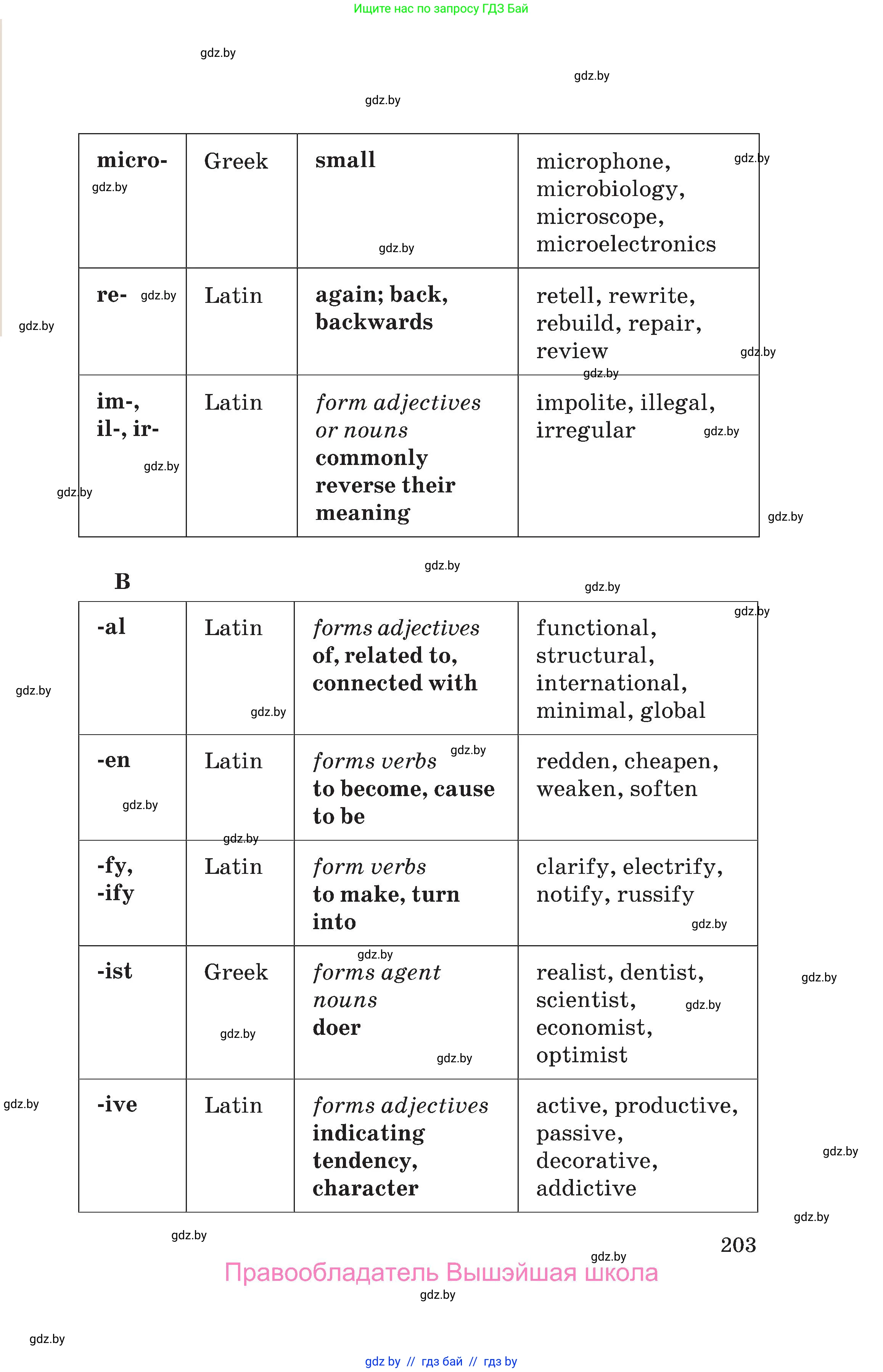 Английский язык (english), 10 класс Учебник (Student's book), авторы: Юхнель Наталья Валентиновна, Наумова Елена Георгиевна, Демченко Наталья Валентиновна, издательство Вышэйшая школа, Минск, 2019, страница 203