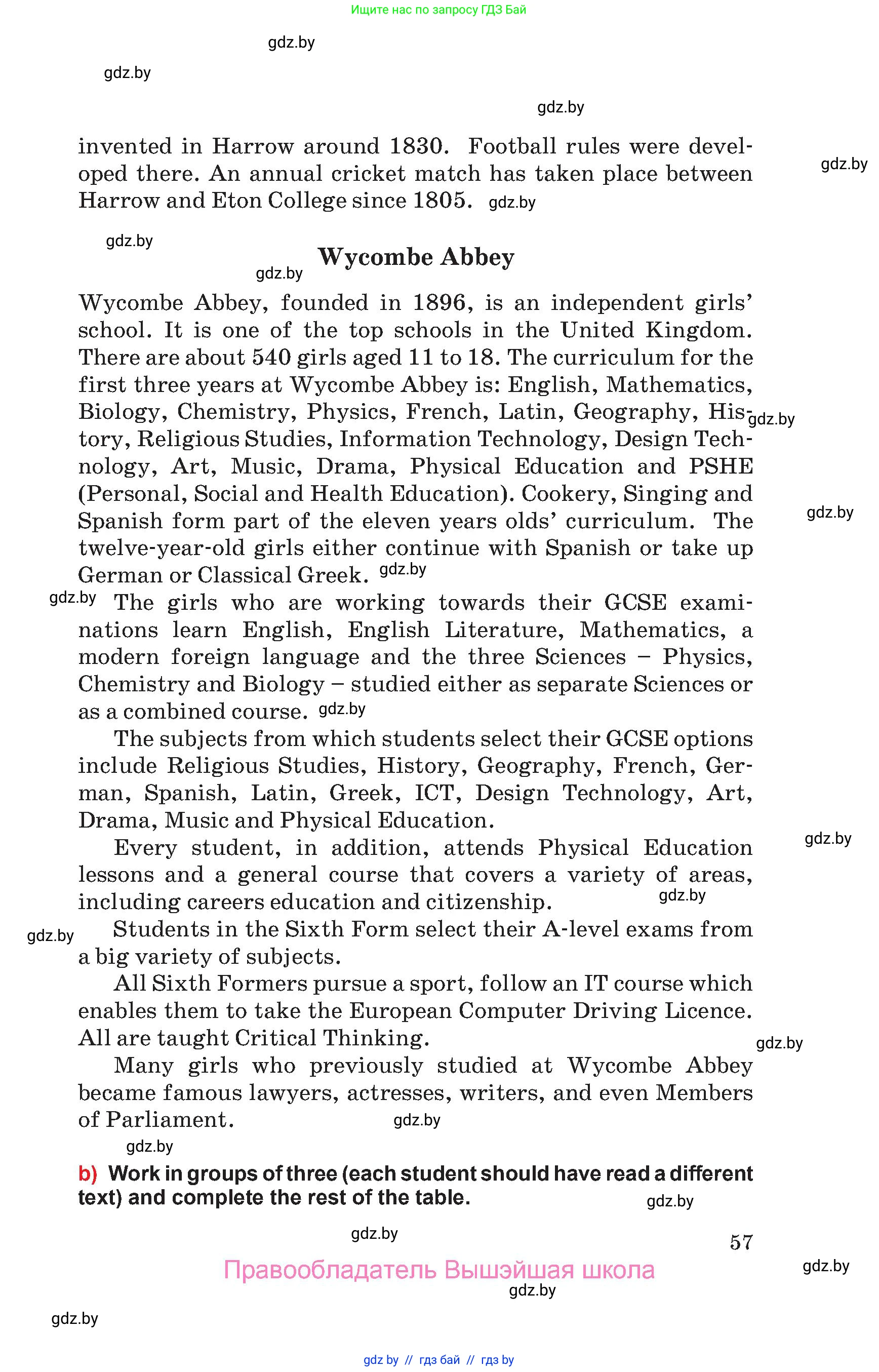 Английский язык (english), 10 класс Учебник (Student's book), авторы: Юхнель Наталья Валентиновна, Наумова Елена Георгиевна, Демченко Наталья Валентиновна, издательство Вышэйшая школа, Минск, 2019, страница 57