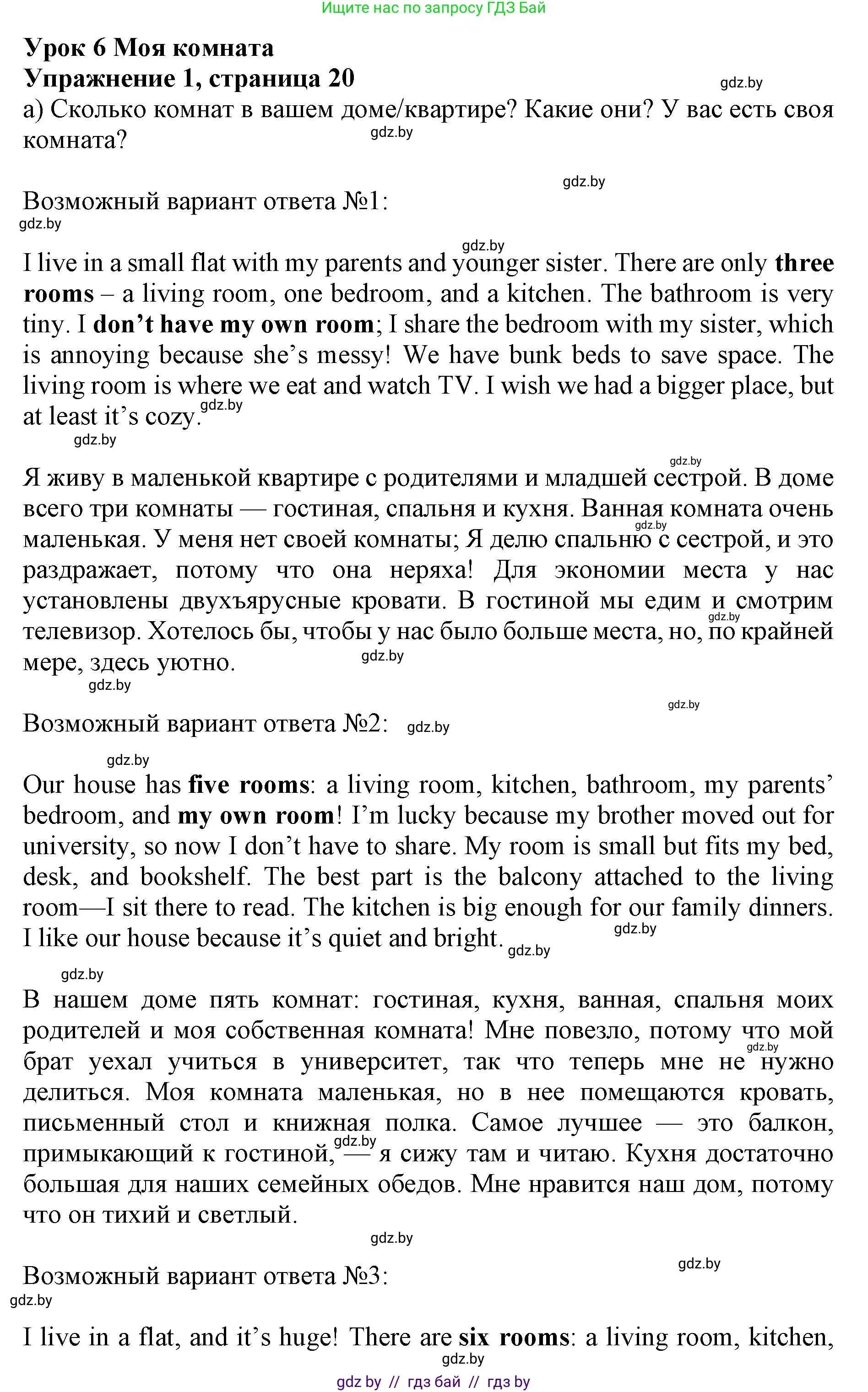 Английский язык (english), 10 класс Учебник (Student's book), авторы: Юхнель Наталья Валентиновна, Наумова Елена Георгиевна, Демченко Наталья Валентиновна, издательство Вышэйшая школа, Минск, 2019, страница 20, номер 1, Решение 2