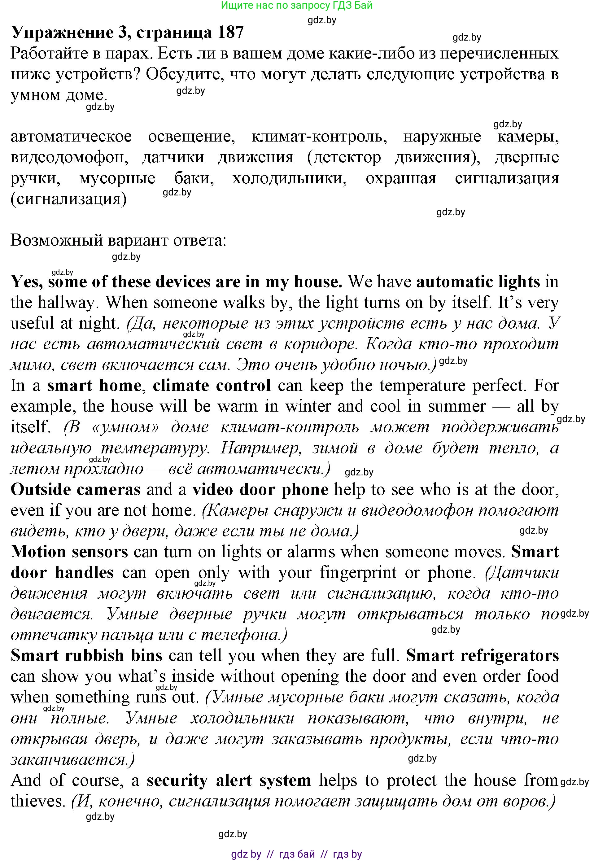 Английский язык (english), 10 класс Учебник (Student's book), авторы: Юхнель Наталья Валентиновна, Наумова Елена Георгиевна, Демченко Наталья Валентиновна, издательство Вышэйшая школа, Минск, 2019, страница 187, номер 3, Решение 2