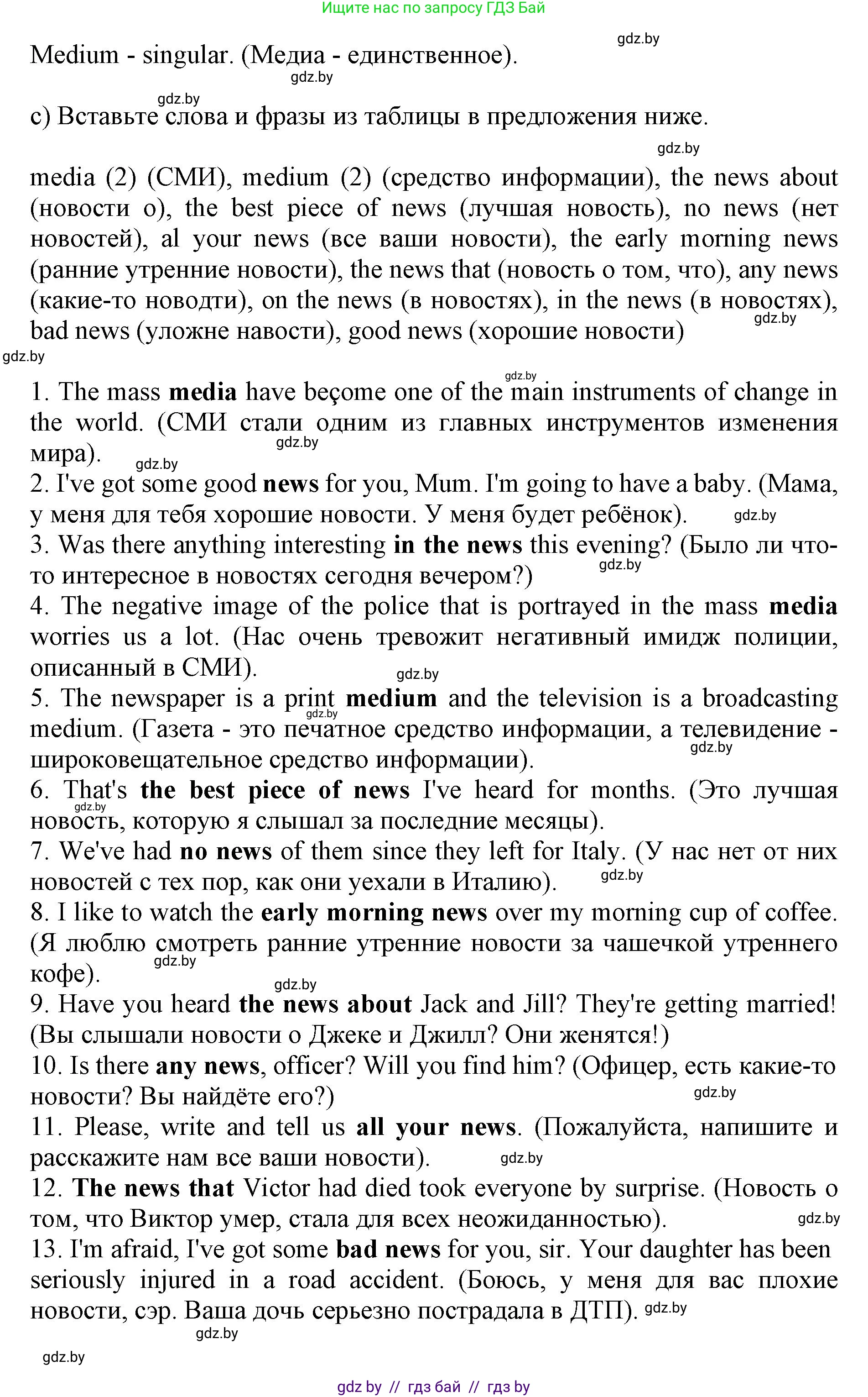 Английский язык (english), 10 класс Учебник (Student's book), авторы: Юхнель Наталья Валентиновна, Наумова Елена Георгиевна, Демченко Наталья Валентиновна, издательство Вышэйшая школа, Минск, 2019, страница 232, номер 2, Решение 2 (продолжение 3)