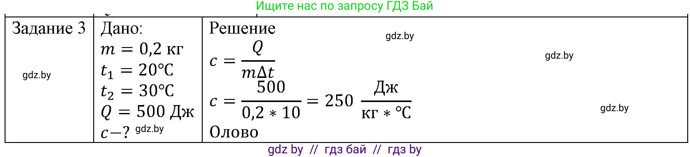 Физика, 8 класс Учебник, авторы: Исаченкова Лариса Артёмовна, Громыко Елена Владимировна, Дорофейчик Владимир Владимирович, Лещинский Юрий Дмитриевич, издательство Адукацыя i выхаванне, Минск, 2024, страница 27, номер 3, Решение 3