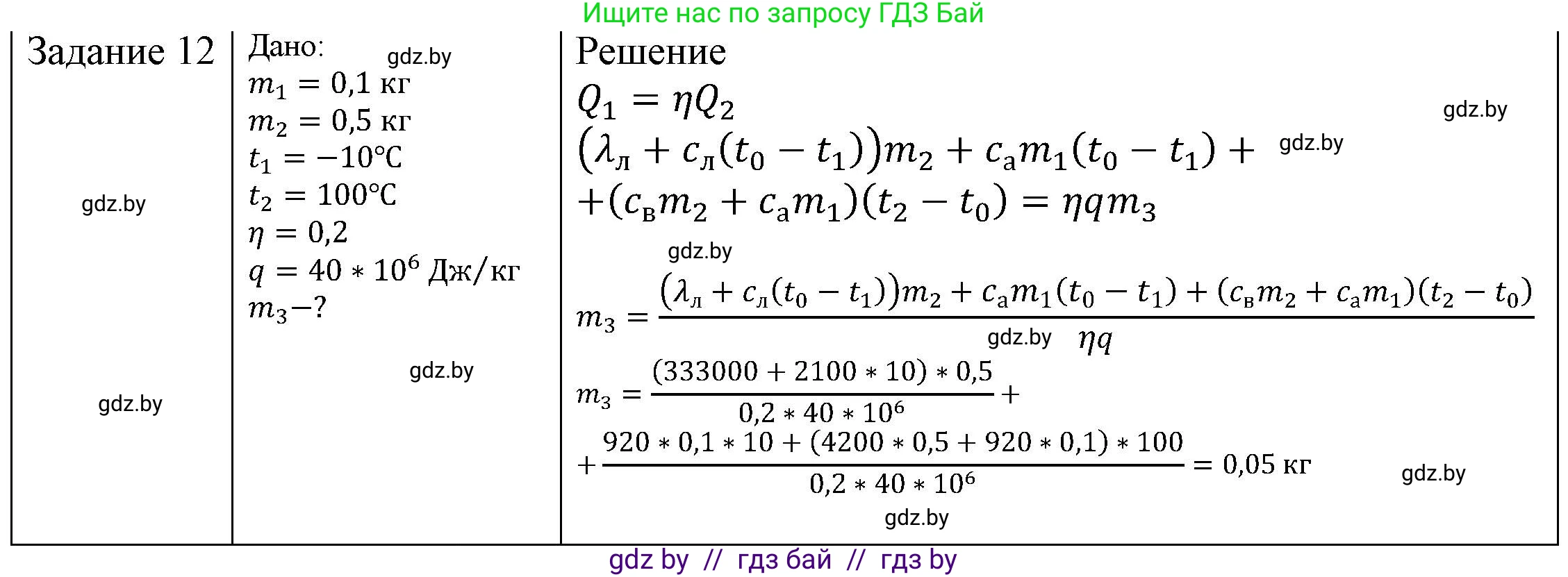Физика, 8 класс Учебник, авторы: Исаченкова Лариса Артёмовна, Громыко Елена Владимировна, Дорофейчик Владимир Владимирович, Лещинский Юрий Дмитриевич, издательство Адукацыя i выхаванне, Минск, 2024, страница 39, номер 12, Решение 3