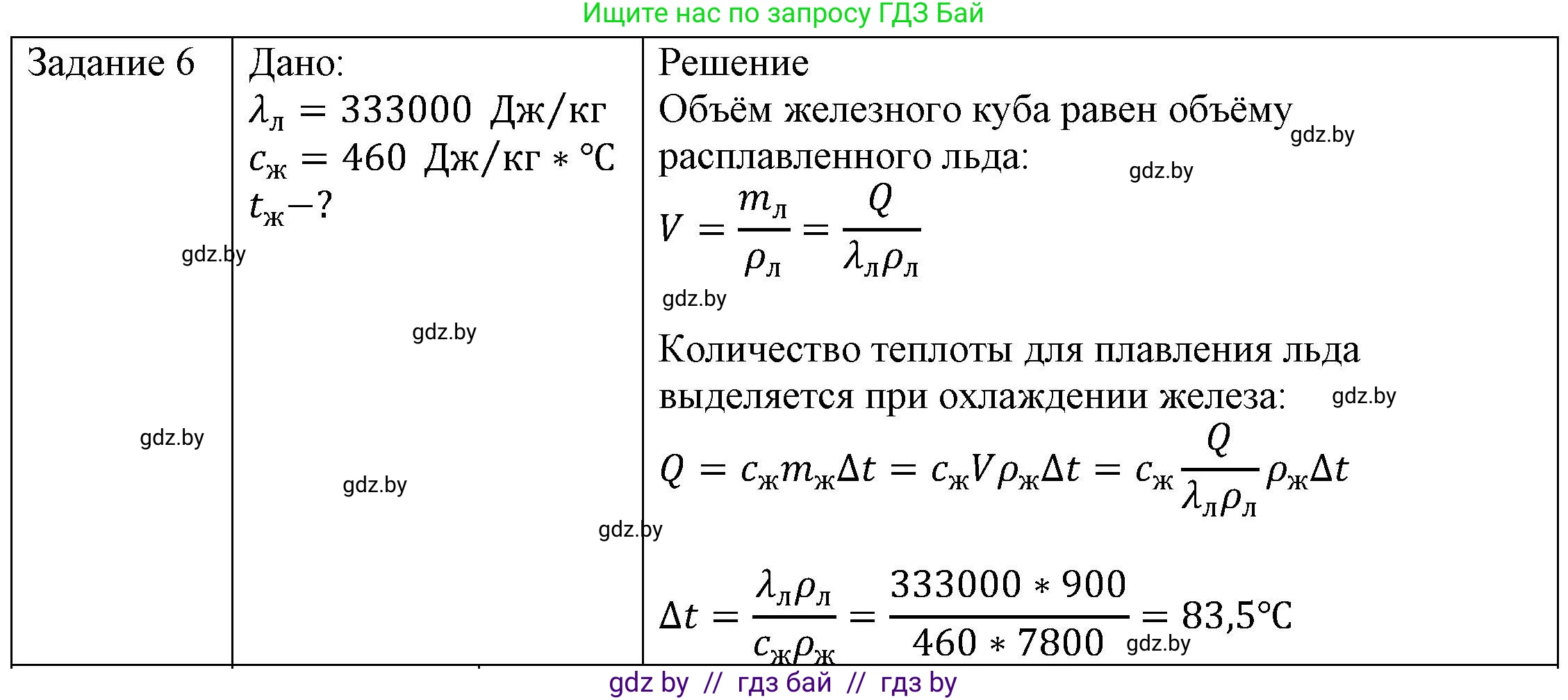 Физика, 8 класс Учебник, авторы: Исаченкова Лариса Артёмовна, Громыко Елена Владимировна, Дорофейчик Владимир Владимирович, Лещинский Юрий Дмитриевич, издательство Адукацыя i выхаванне, Минск, 2024, страница 39, номер 6, Решение 3