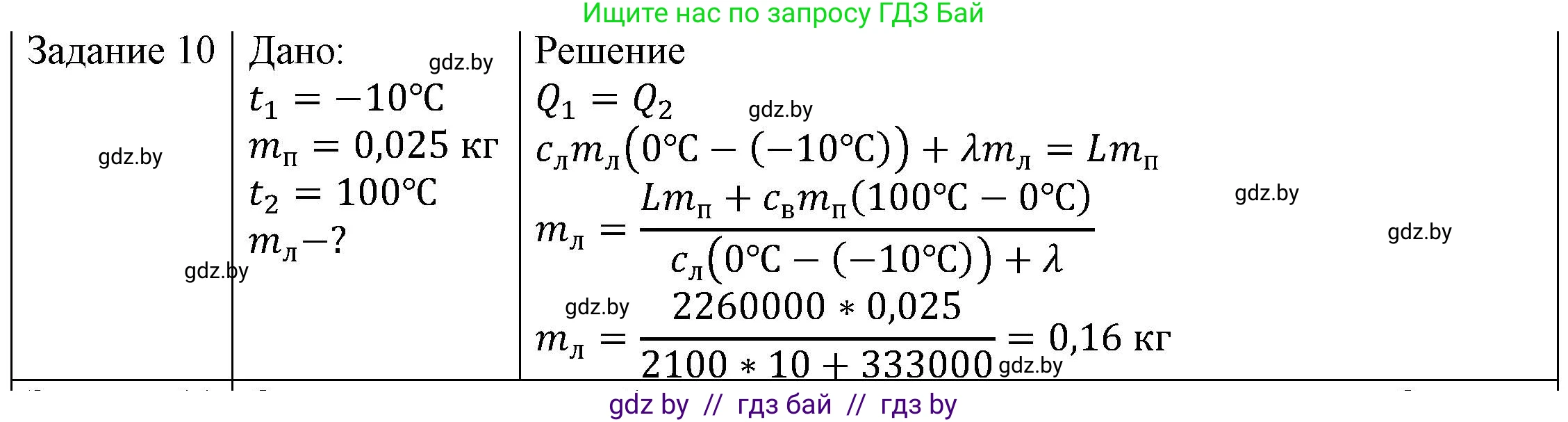 Физика, 8 класс Учебник, авторы: Исаченкова Лариса Артёмовна, Громыко Елена Владимировна, Дорофейчик Владимир Владимирович, Лещинский Юрий Дмитриевич, издательство Адукацыя i выхаванне, Минск, 2024, страница 49, номер 10, Решение 3