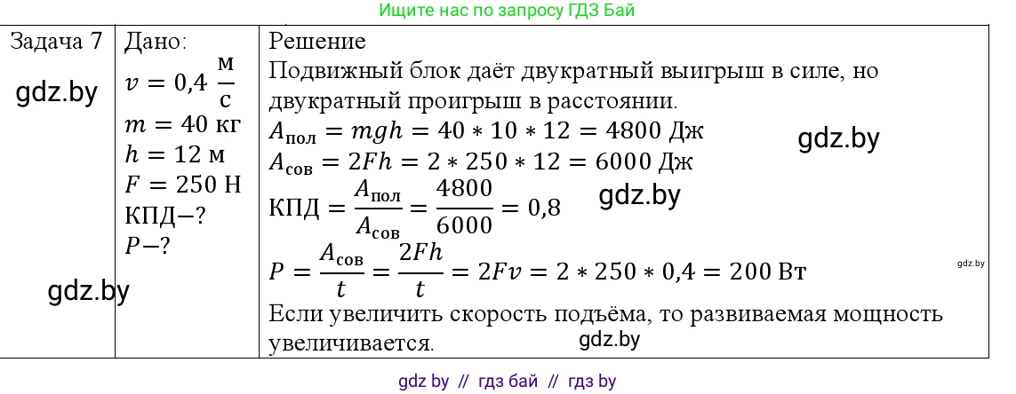 Физика, 9 класс Учебник, авторы: Исаченкова Лариса Артёмовна, Сокольский Анатолий Алексеевич, Захаревич Екатерина Васильевна, издательство Народная асвета, Минск, 2019, страница 133, номер 7, Решение 1
