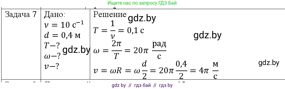 Физика, 9 класс Учебник, авторы: Исаченкова Лариса Артёмовна, Сокольский Анатолий Алексеевич, Захаревич Екатерина Васильевна, издательство Народная асвета, Минск, 2019, страница 59, номер 7, Решение 1