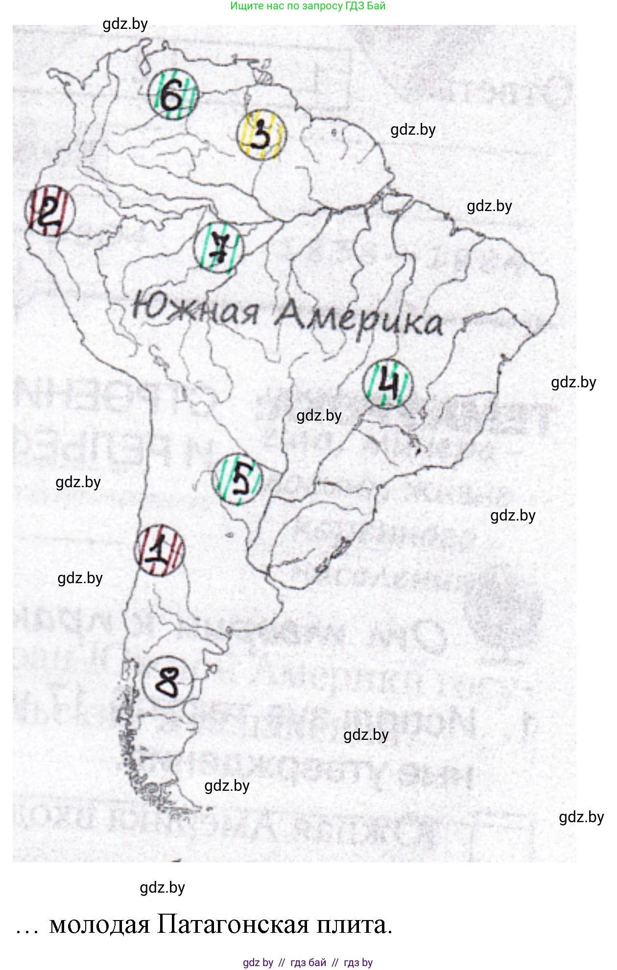 География, 7 класс рабочая тетрадь, авторы: Кольмакова Елена Генадьевна, Сарычева Ольга Владимировна, Тарасенок Елена Николаевна, издательство Аверсэв, Минск, 2024, страница 58, номер 3, Решение